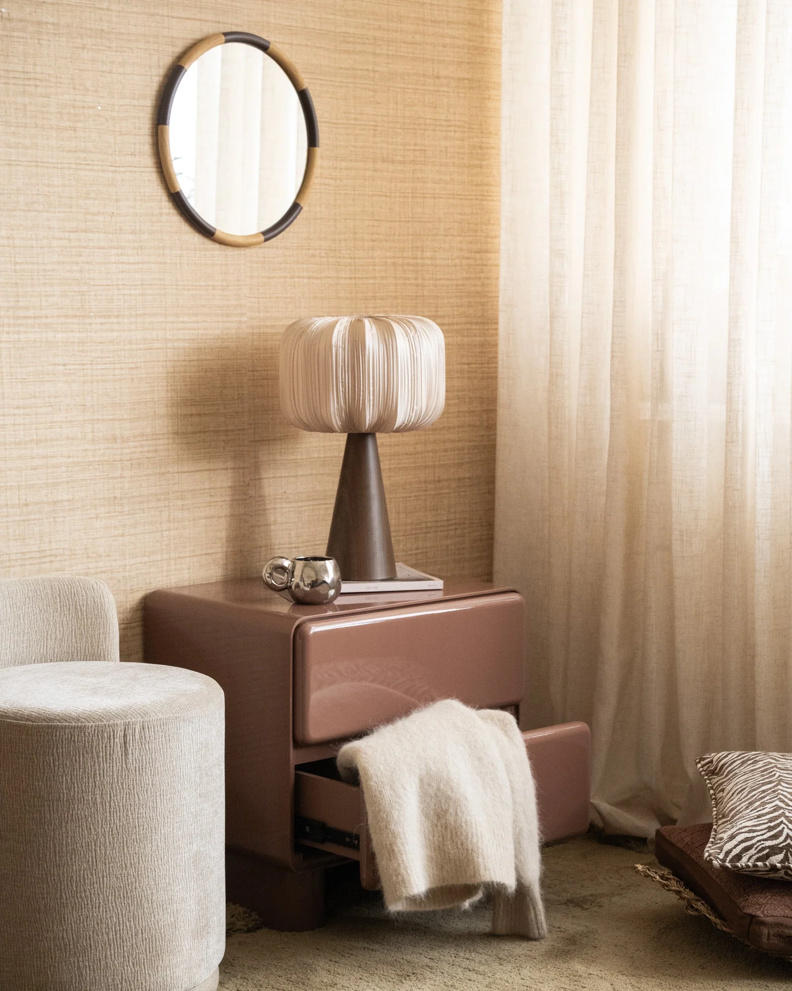Nightstand / Cabinet Lustra Old Pink - Image 9