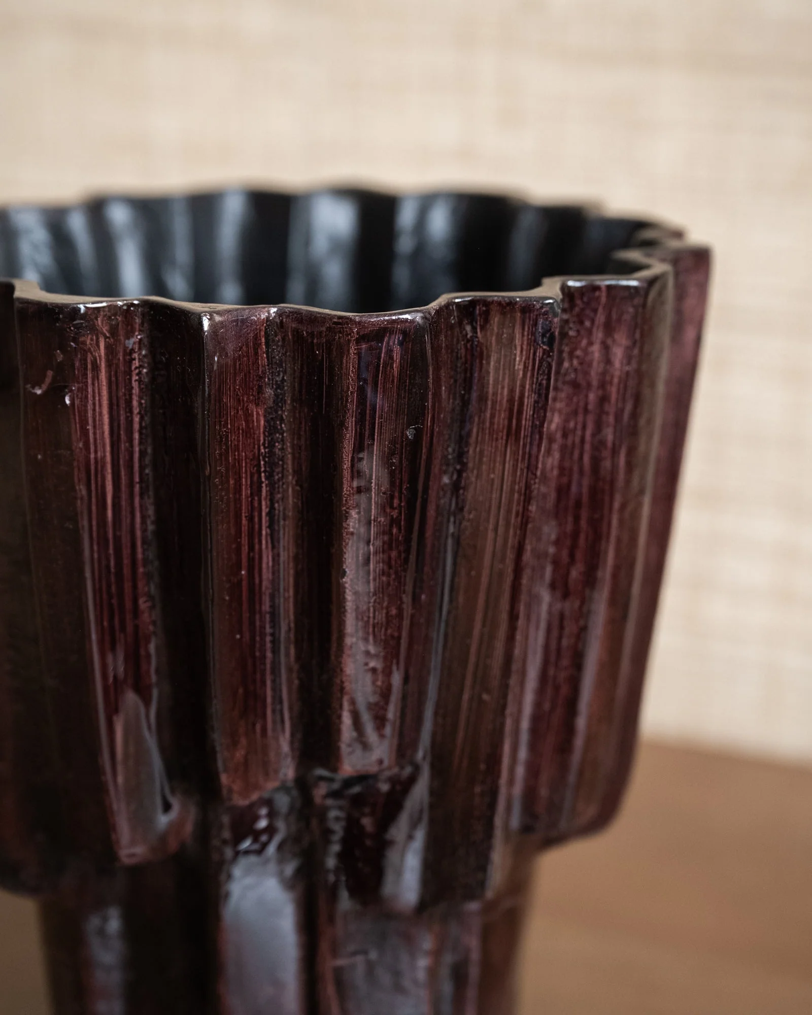 Planter Drava Burgundy - Image 5