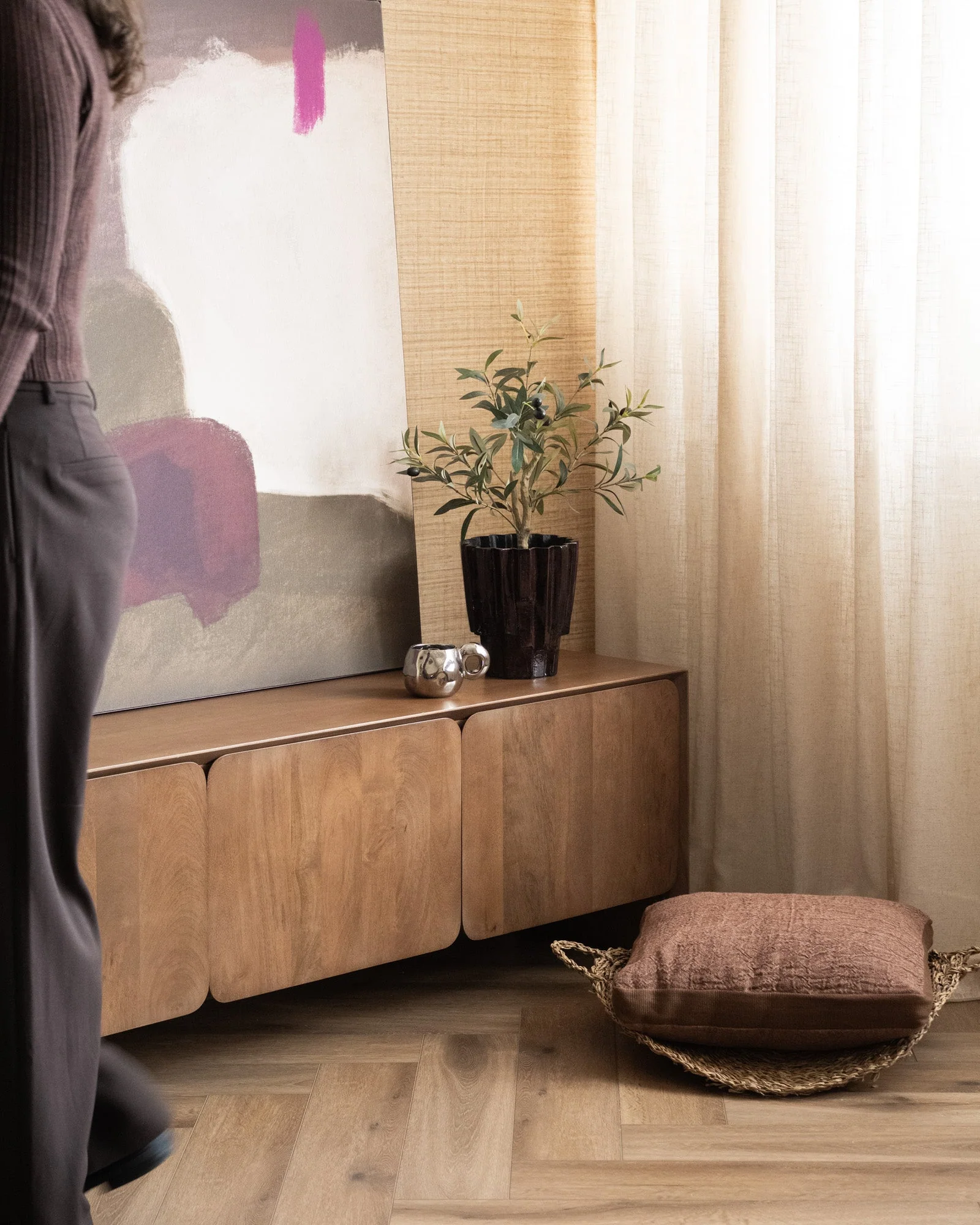 Planter Drava Burgundy - Image 6