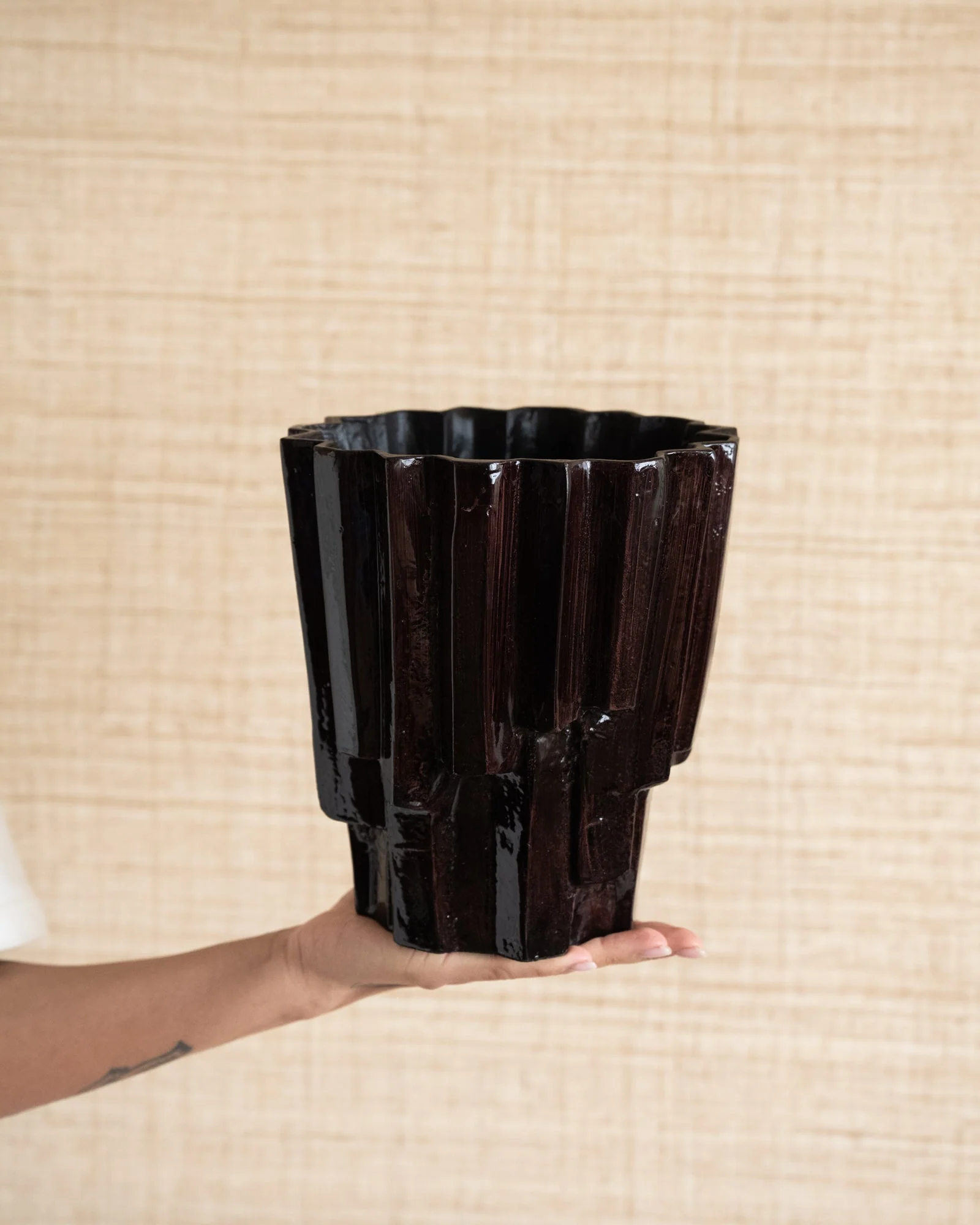 Planter Drava Burgundy - Image 7