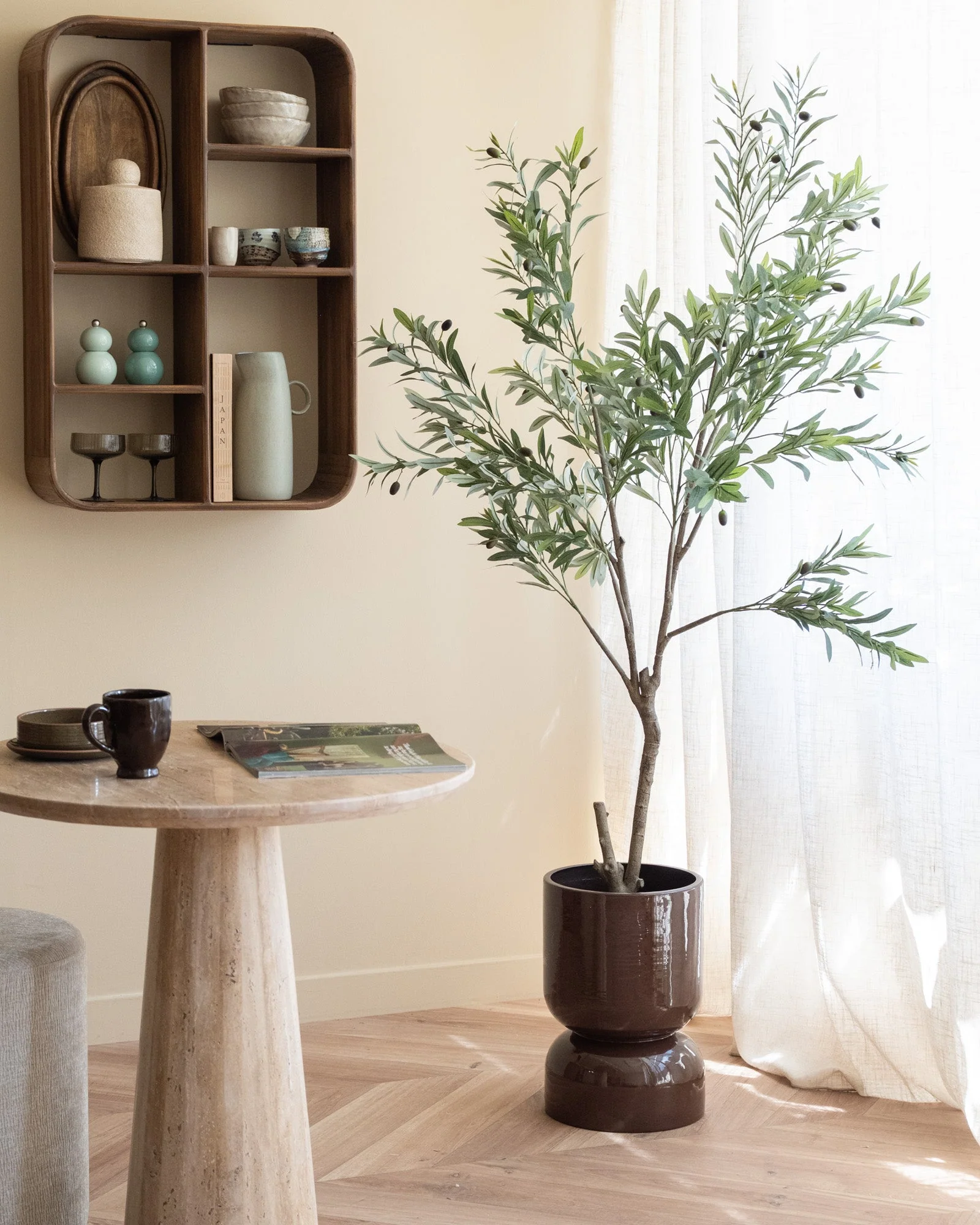 Large Planter Toval Brown