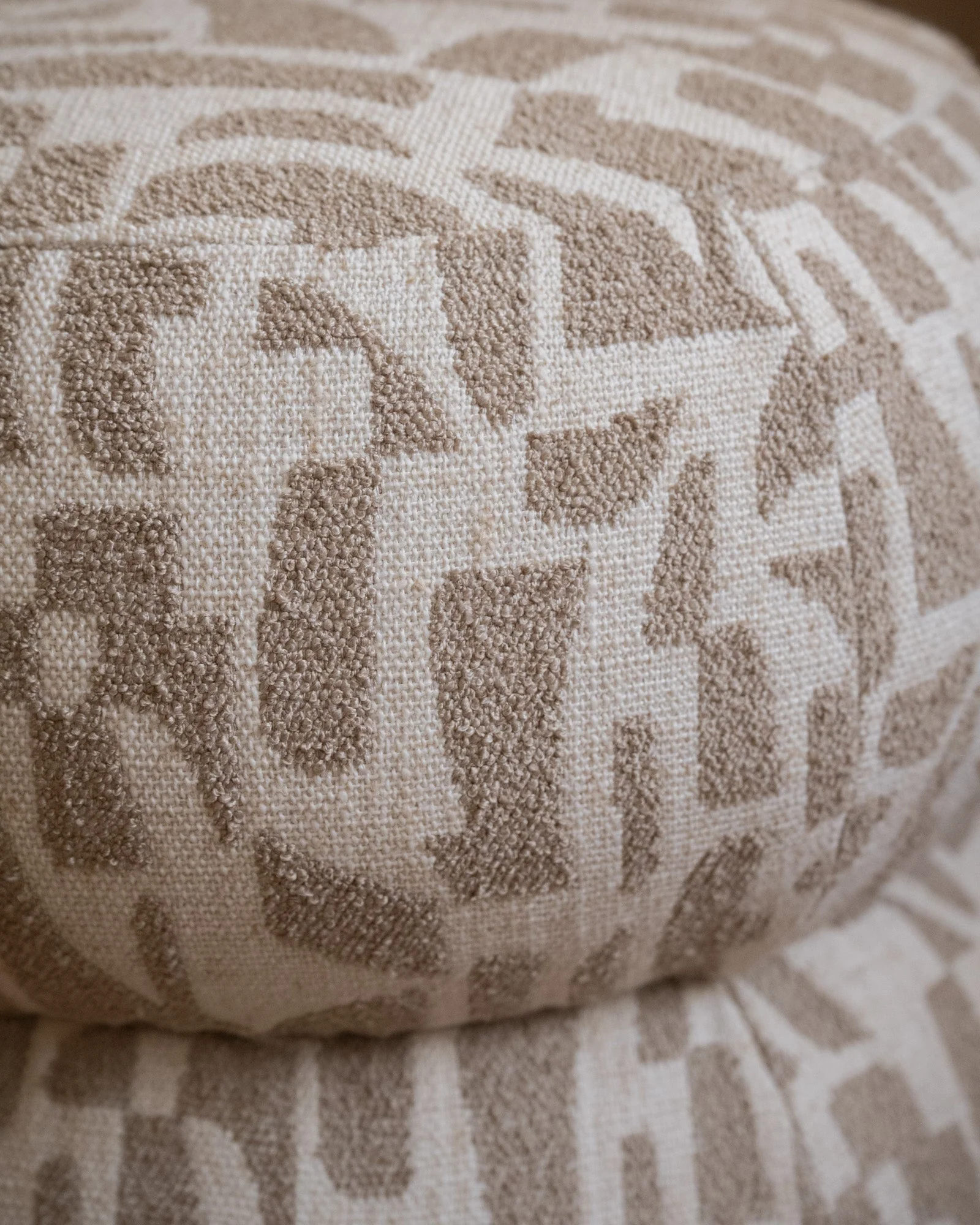 Pouf Anic Pattern Sand - Image 4