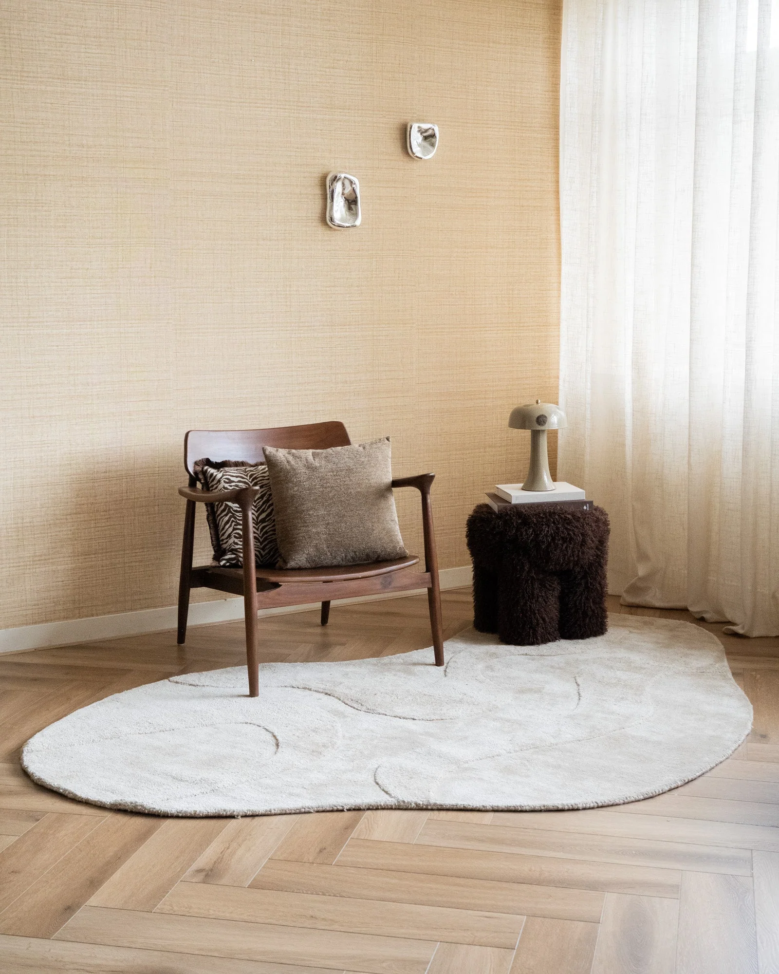 Vloerkleed Alya Organic Beige