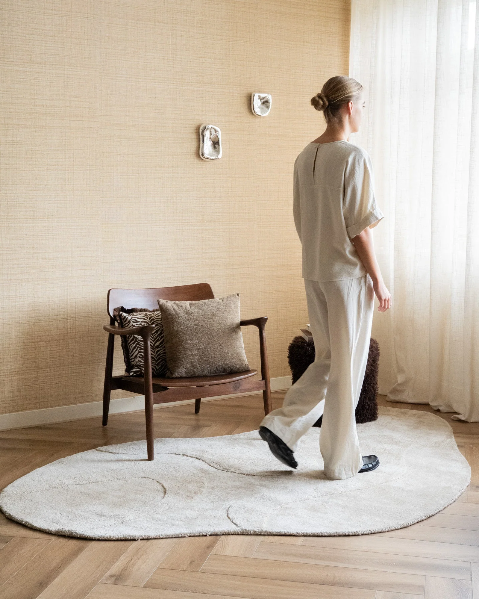 Vloerkleed Alya Organic Beige - Image 2