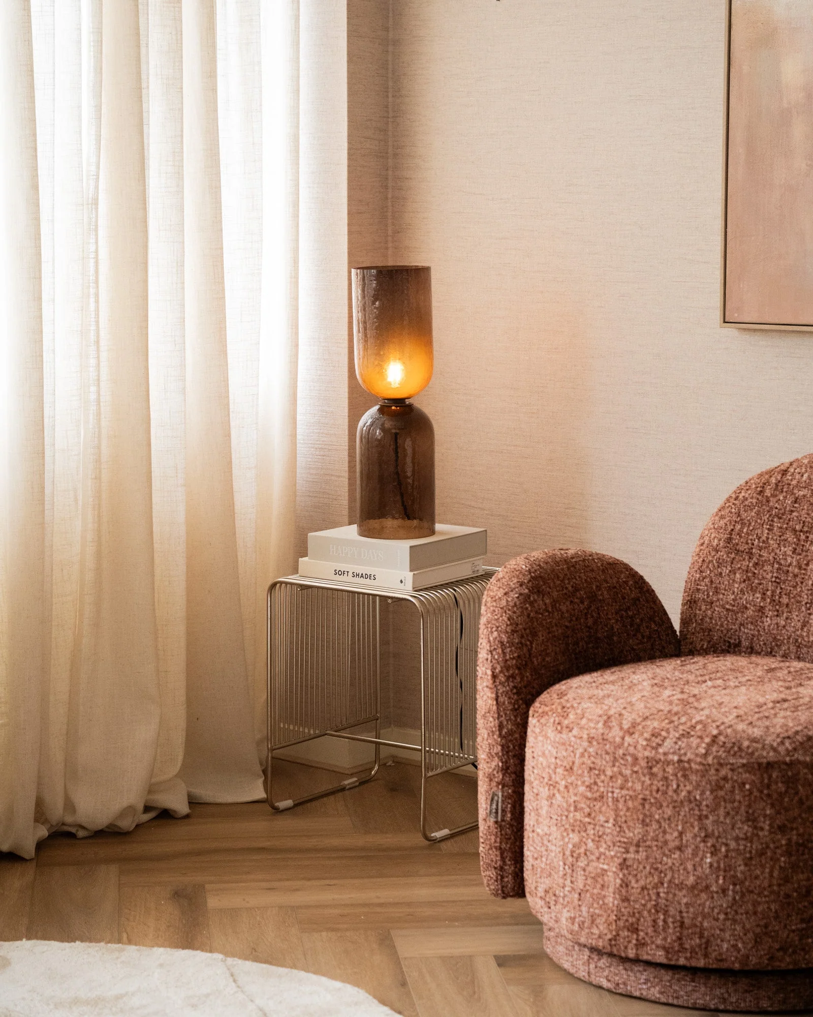 Large Table Lamp Gigi Glass - Image 3