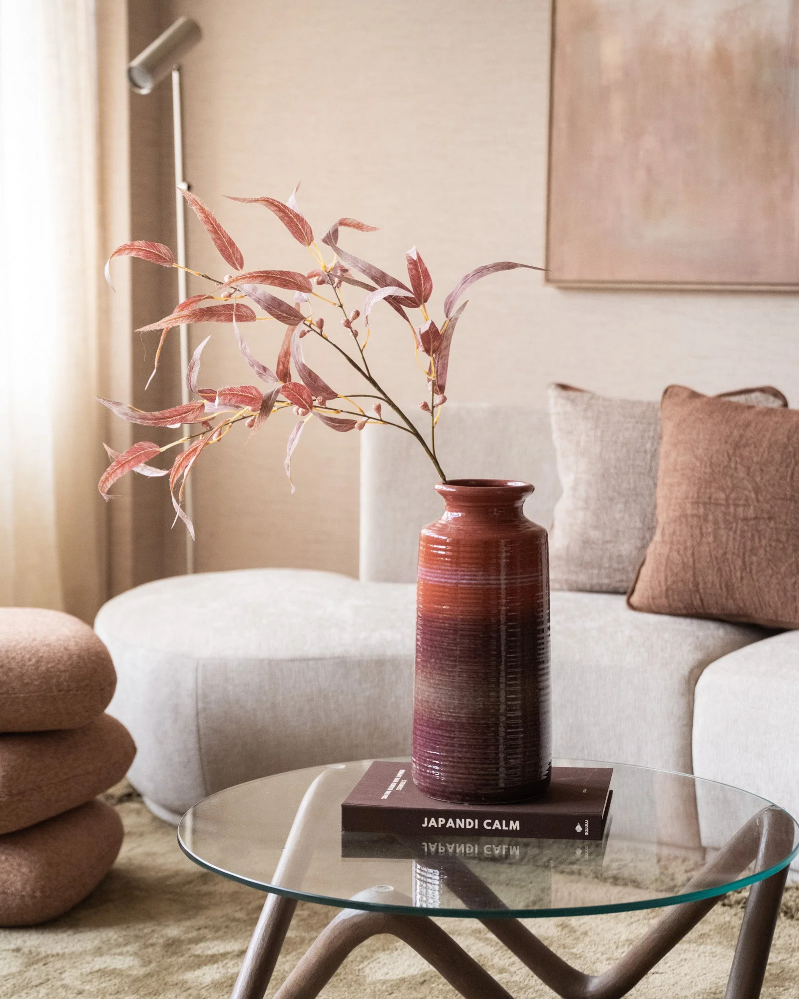 Grote Deco Vaas Cennia Burgundy - Image 6