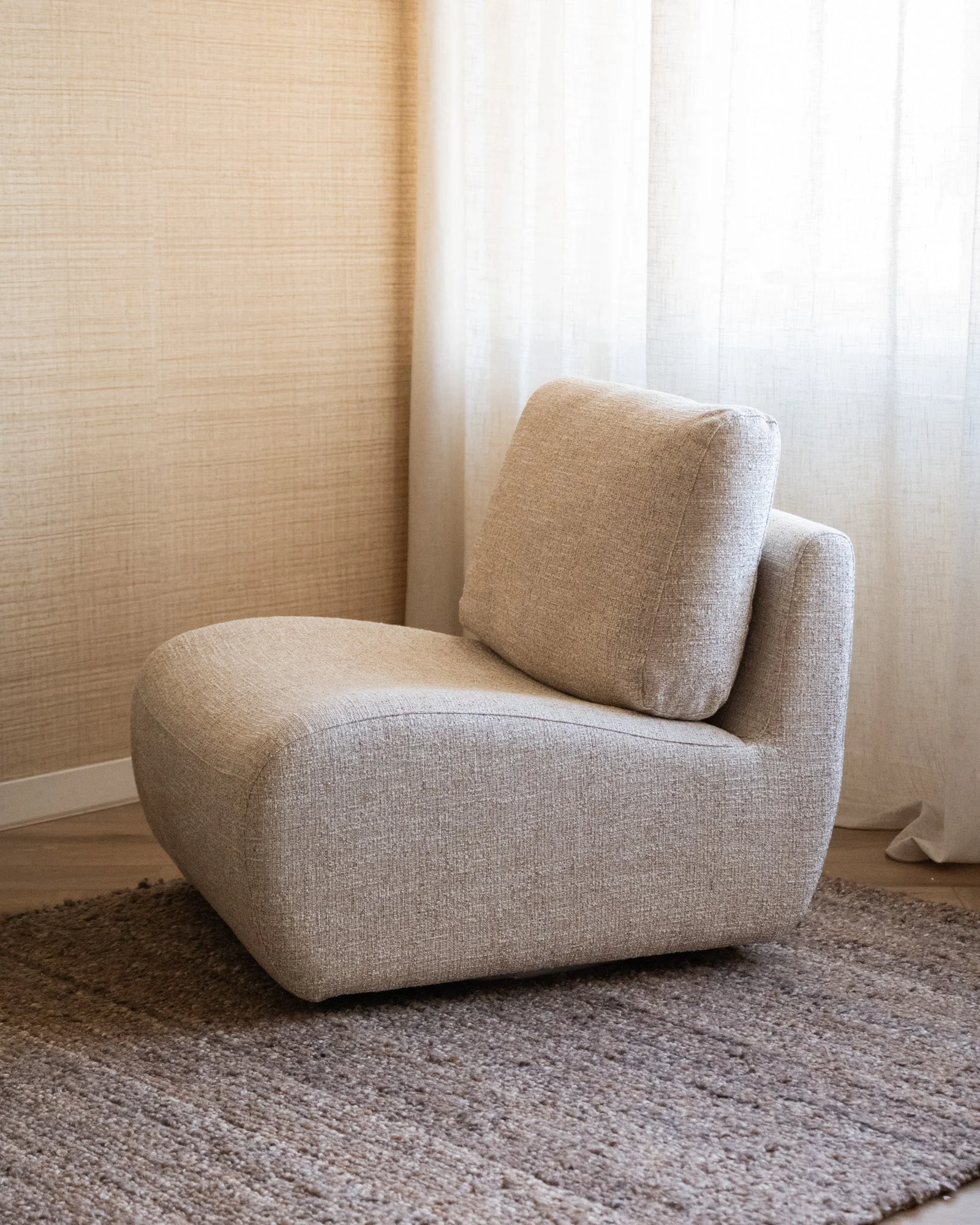 Swivel Lounge Chair Lucia Beige - Image 2