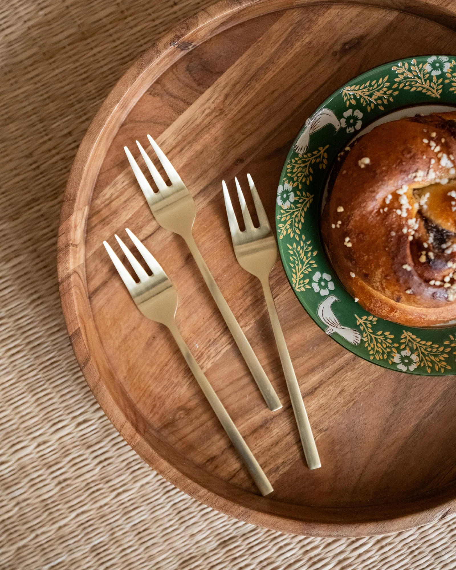 Set van 6 - Cake Fork Terno Goud