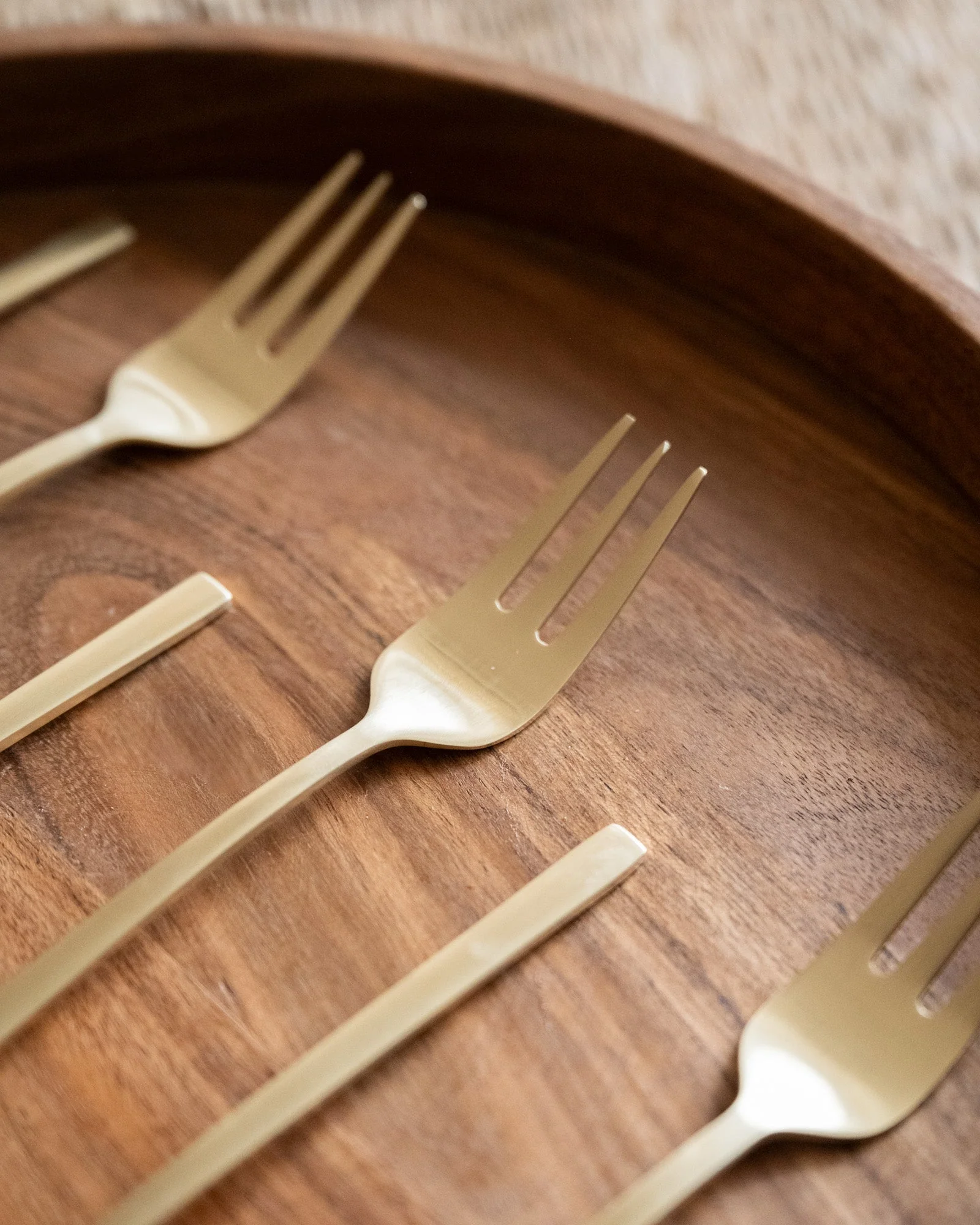 Set van 6 - Cake Fork Terno Goud - Image 4