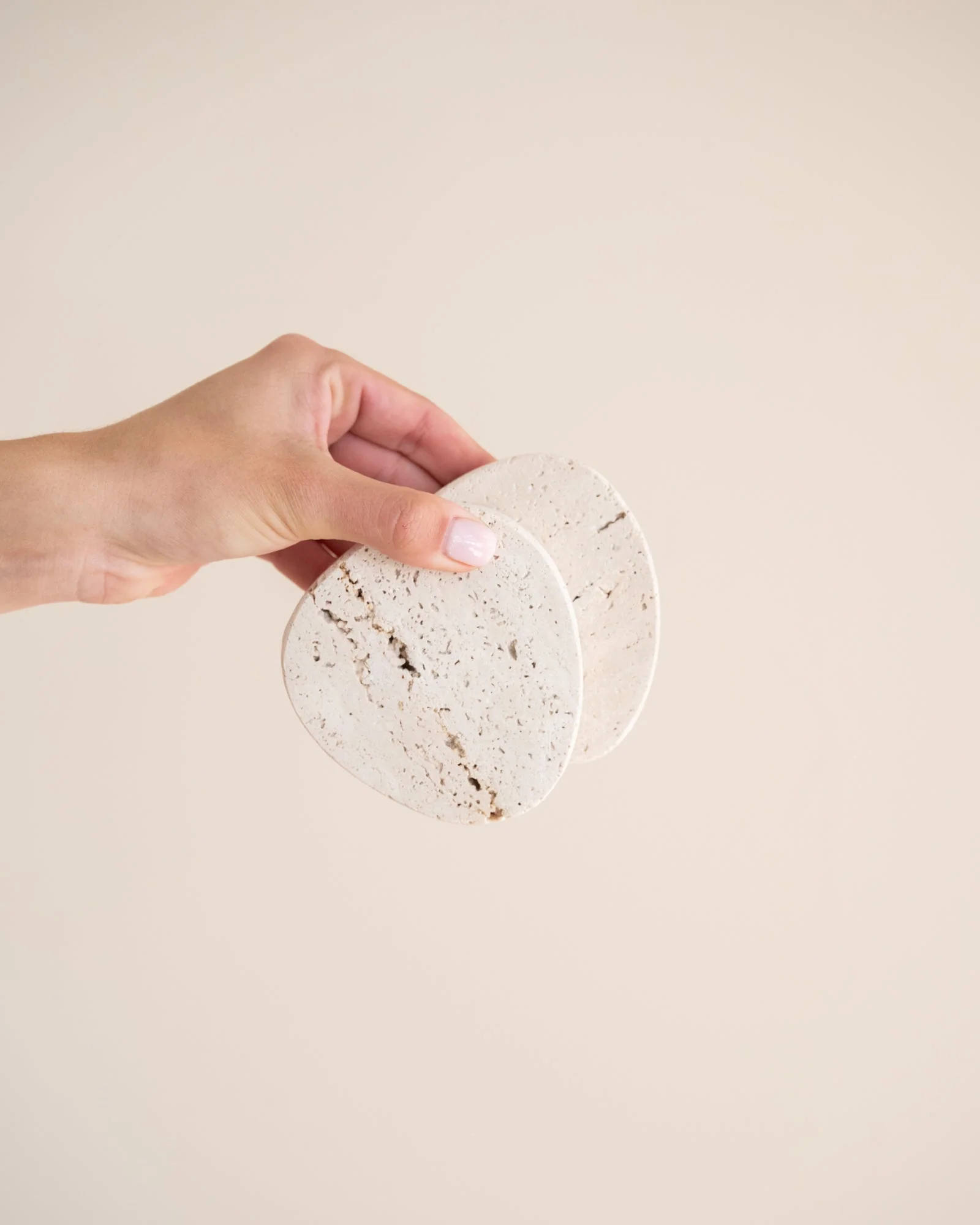 Set van 2 - Coasters Cecile Travertine - Image 3