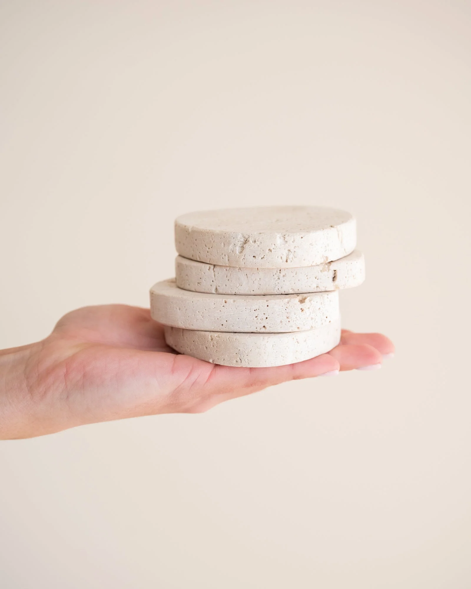 Set van 2 - Coasters Cecile Travertine - Image 5