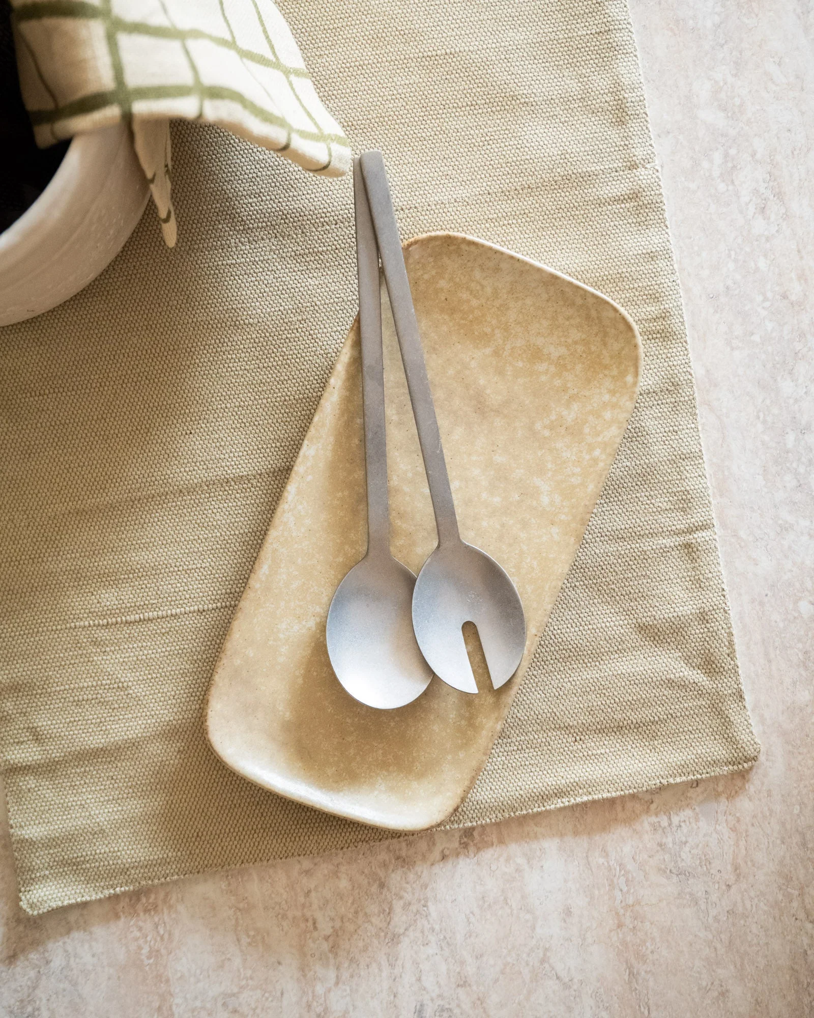 Salad Servers Charlot Silver