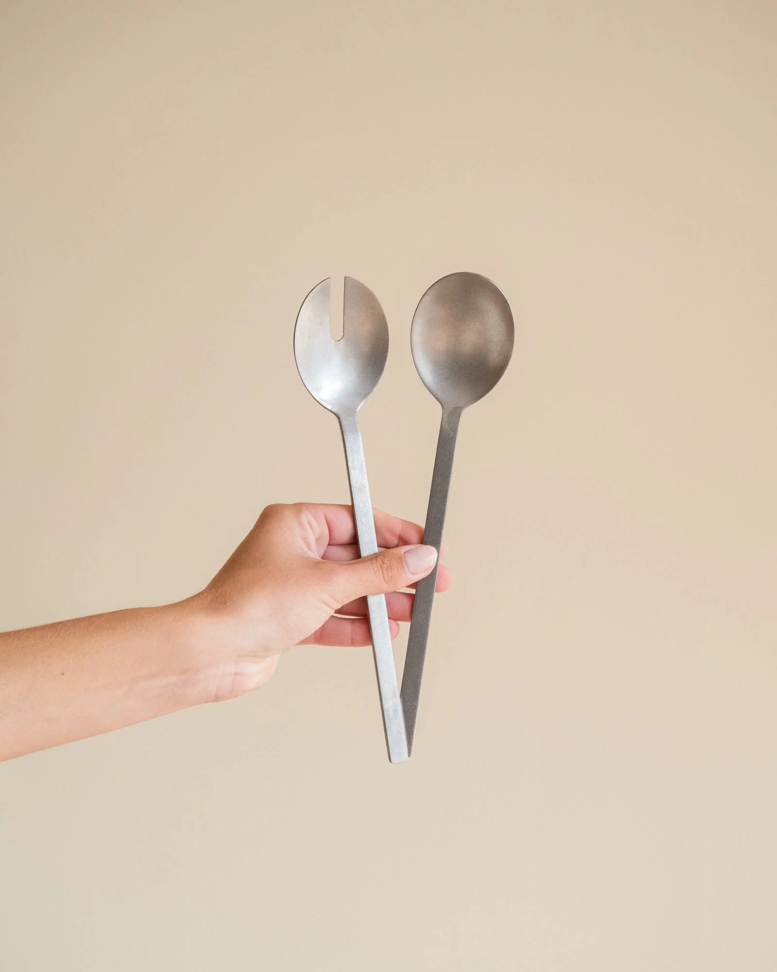 Salad Servers Charlot Silver - Image 2