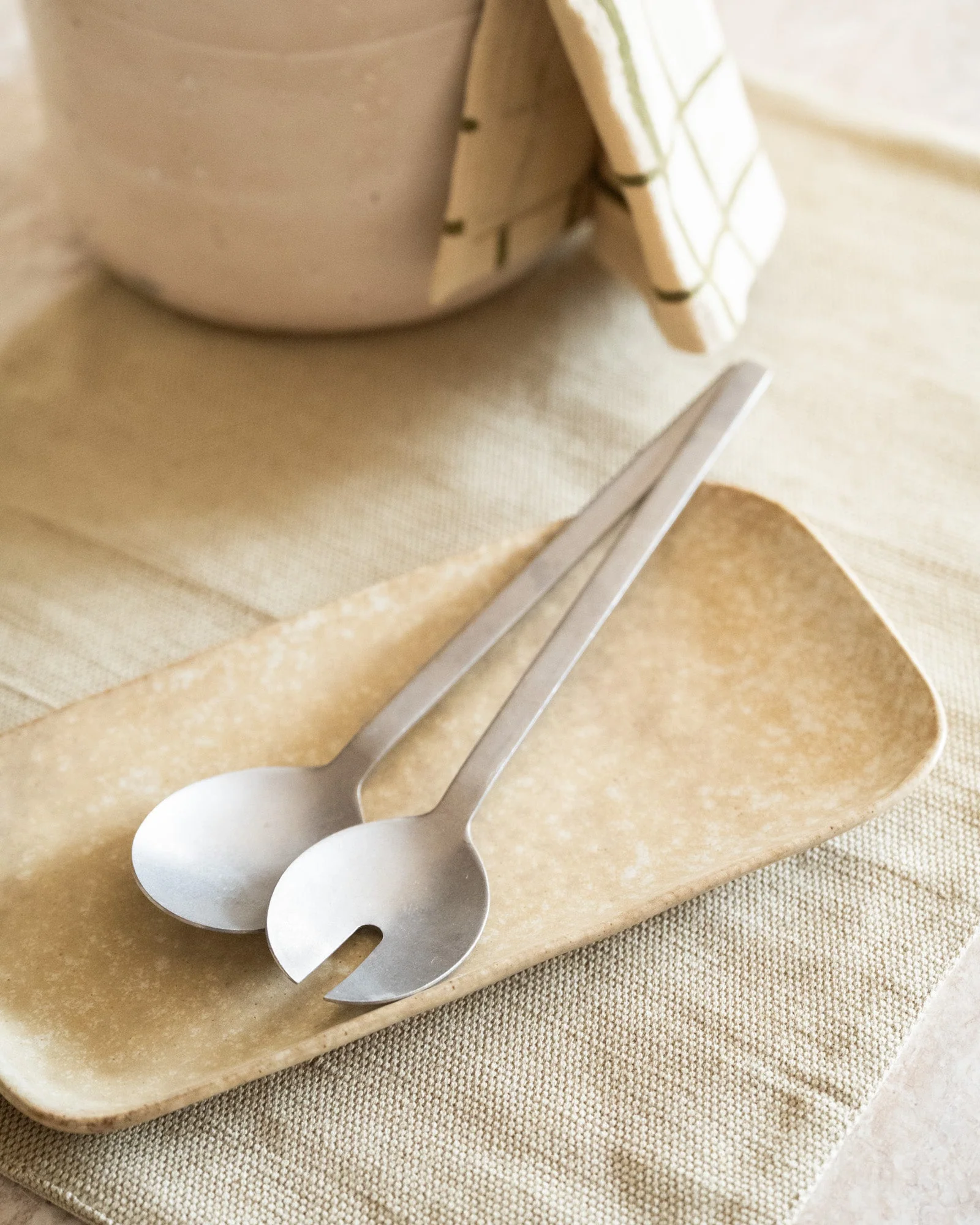 Salad Servers Charlot Silver - Image 3