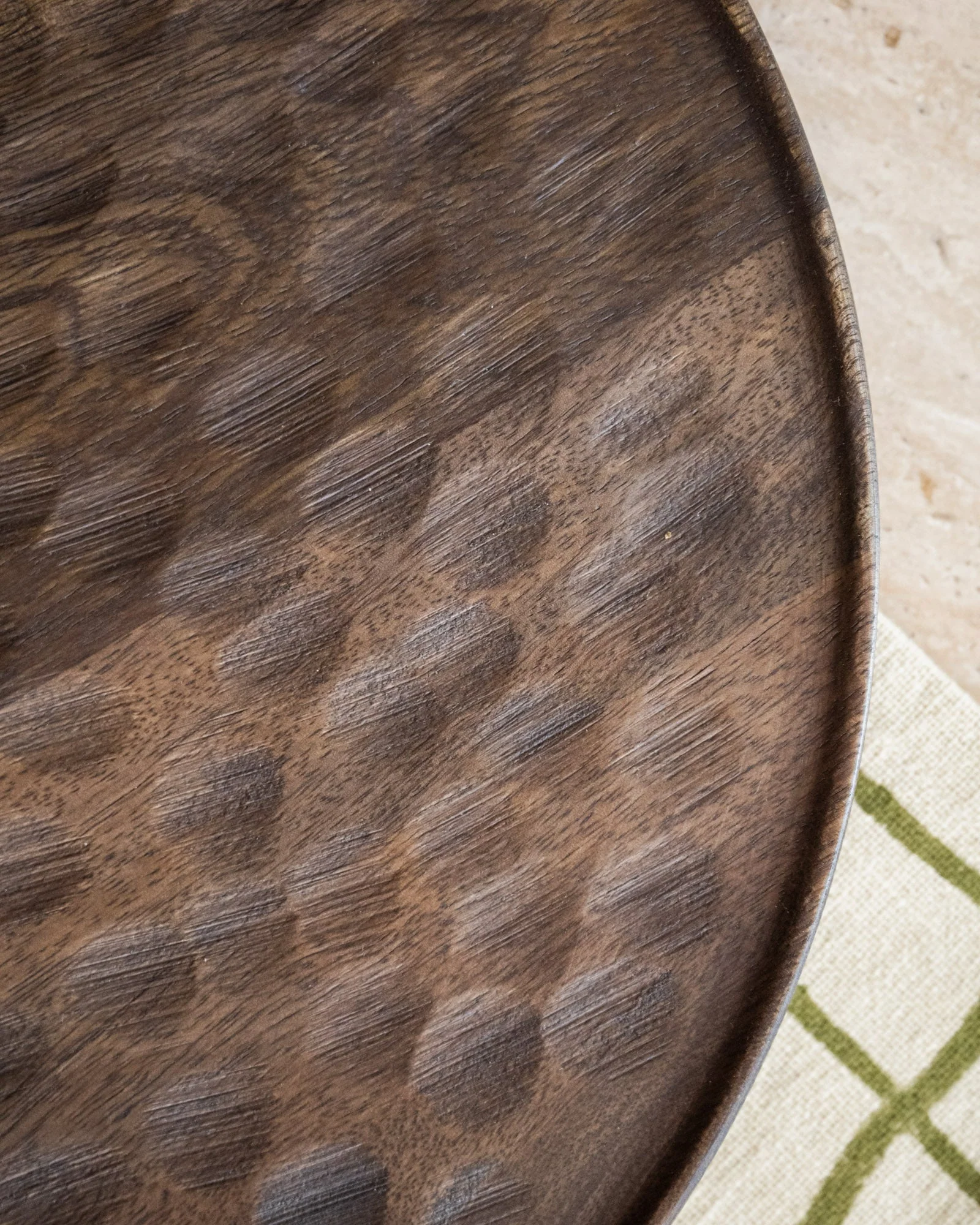 Serveerplank Artisan Rond Bruin - Image 4