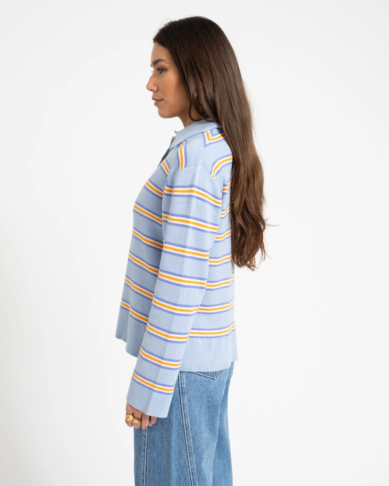 Knitted Collar Sweater Multi - Image 4