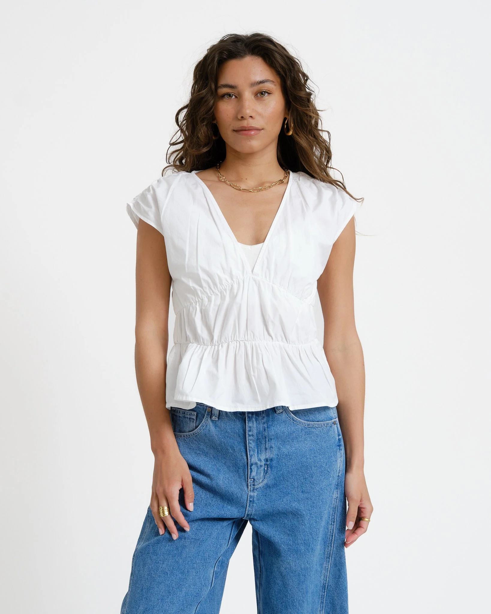 Peplum Top White - Image 2