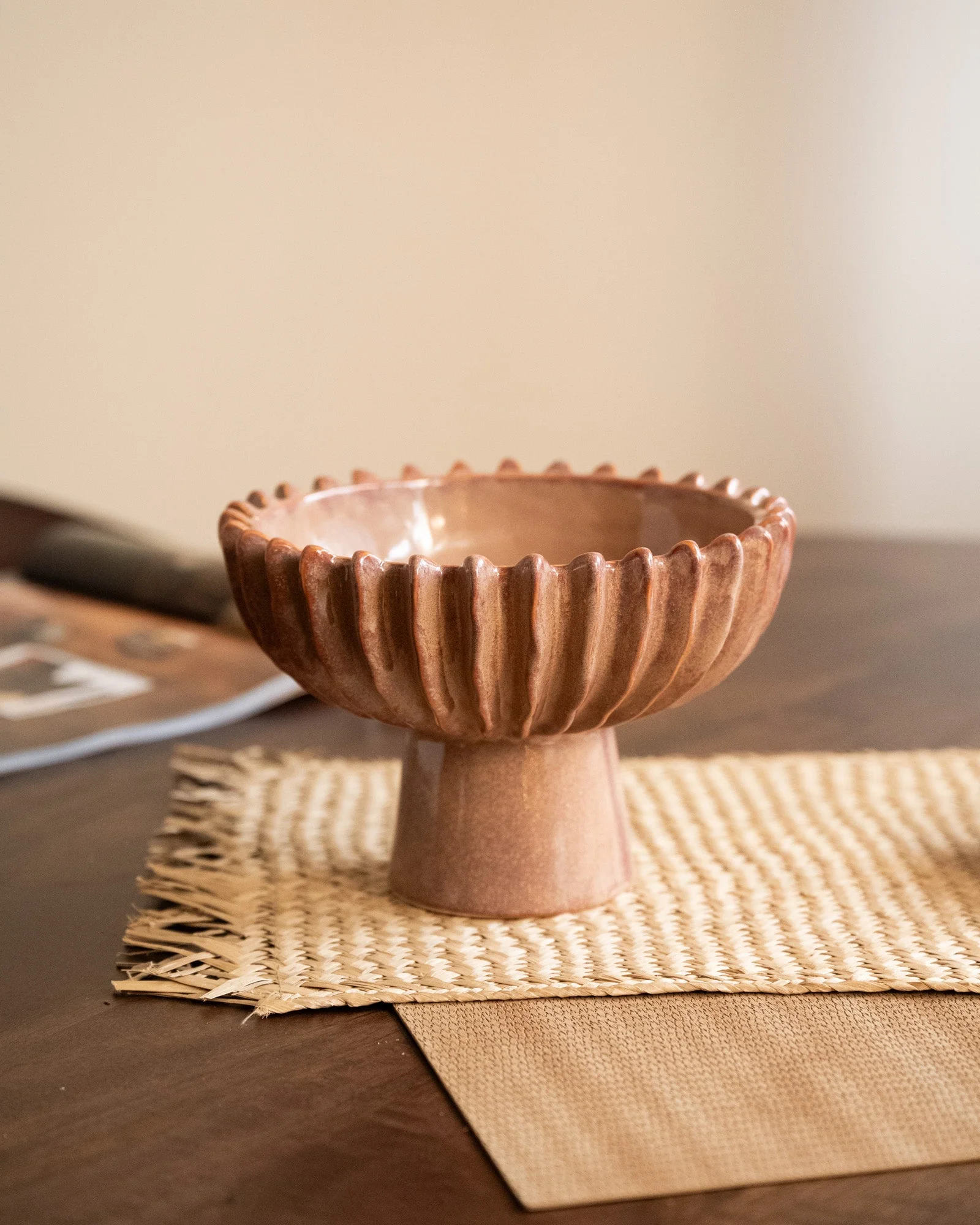 Deco Bowl Plinth Terra