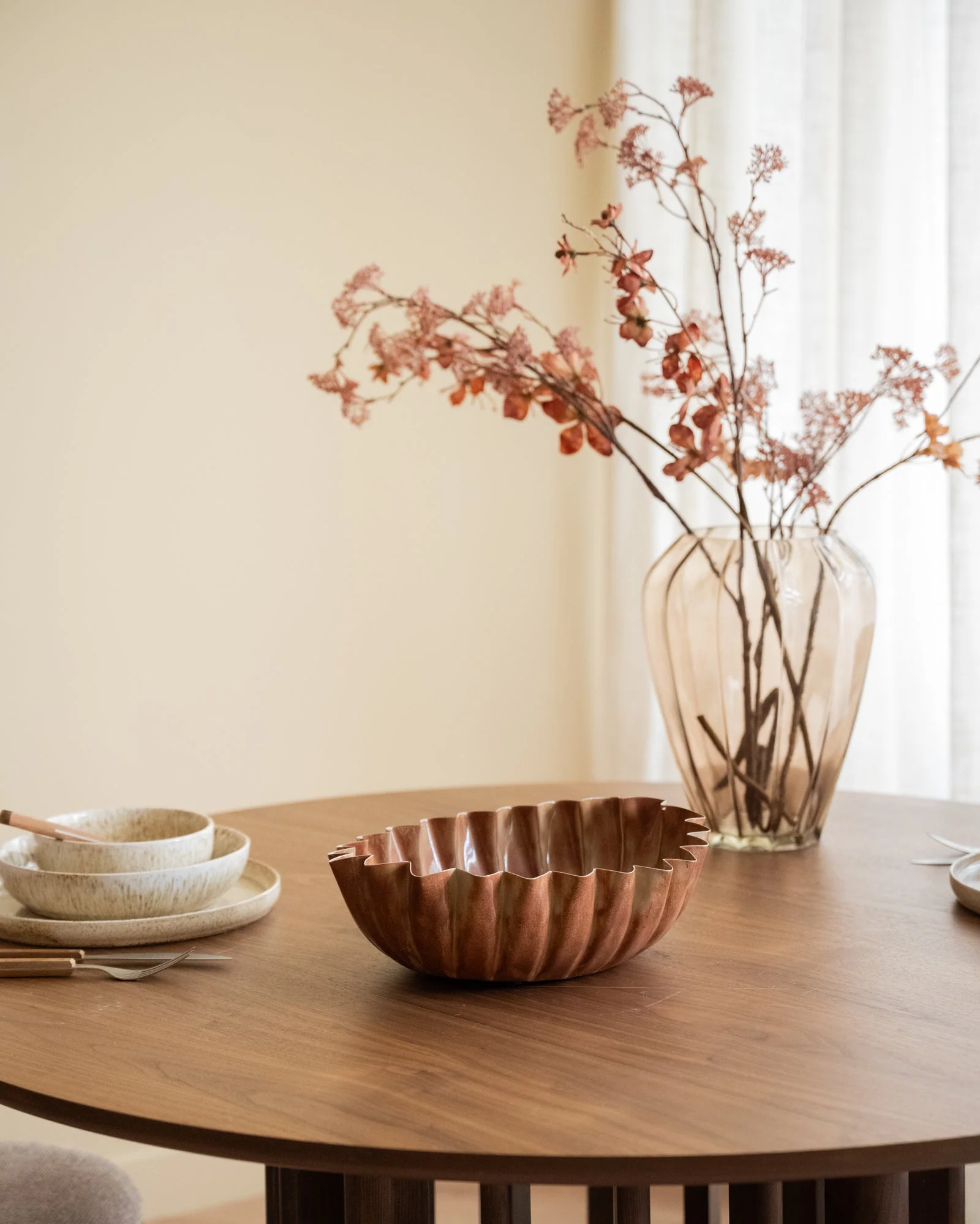 Deco Tray Rib Amber