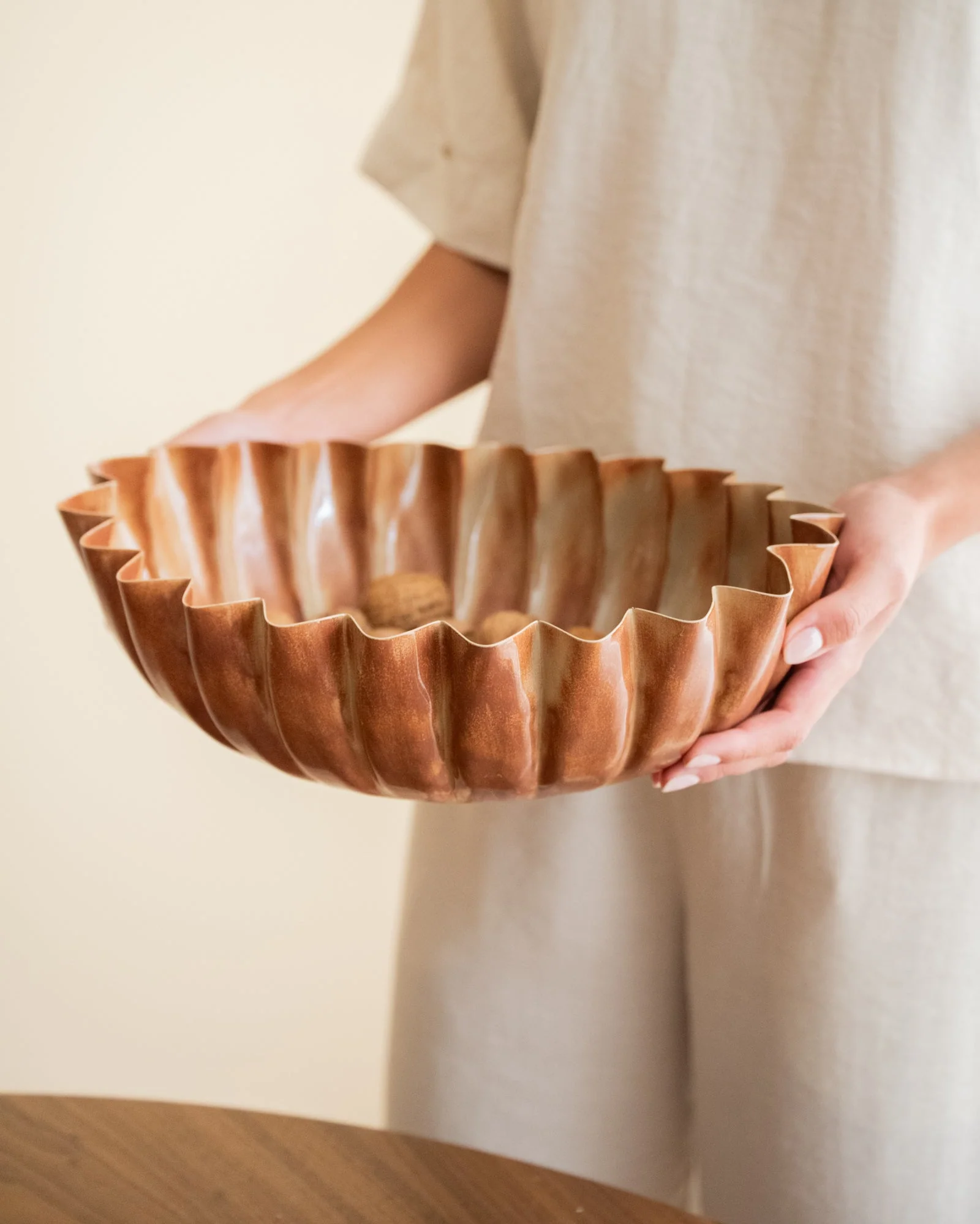 Deco Tray Rib Amber - Image 2