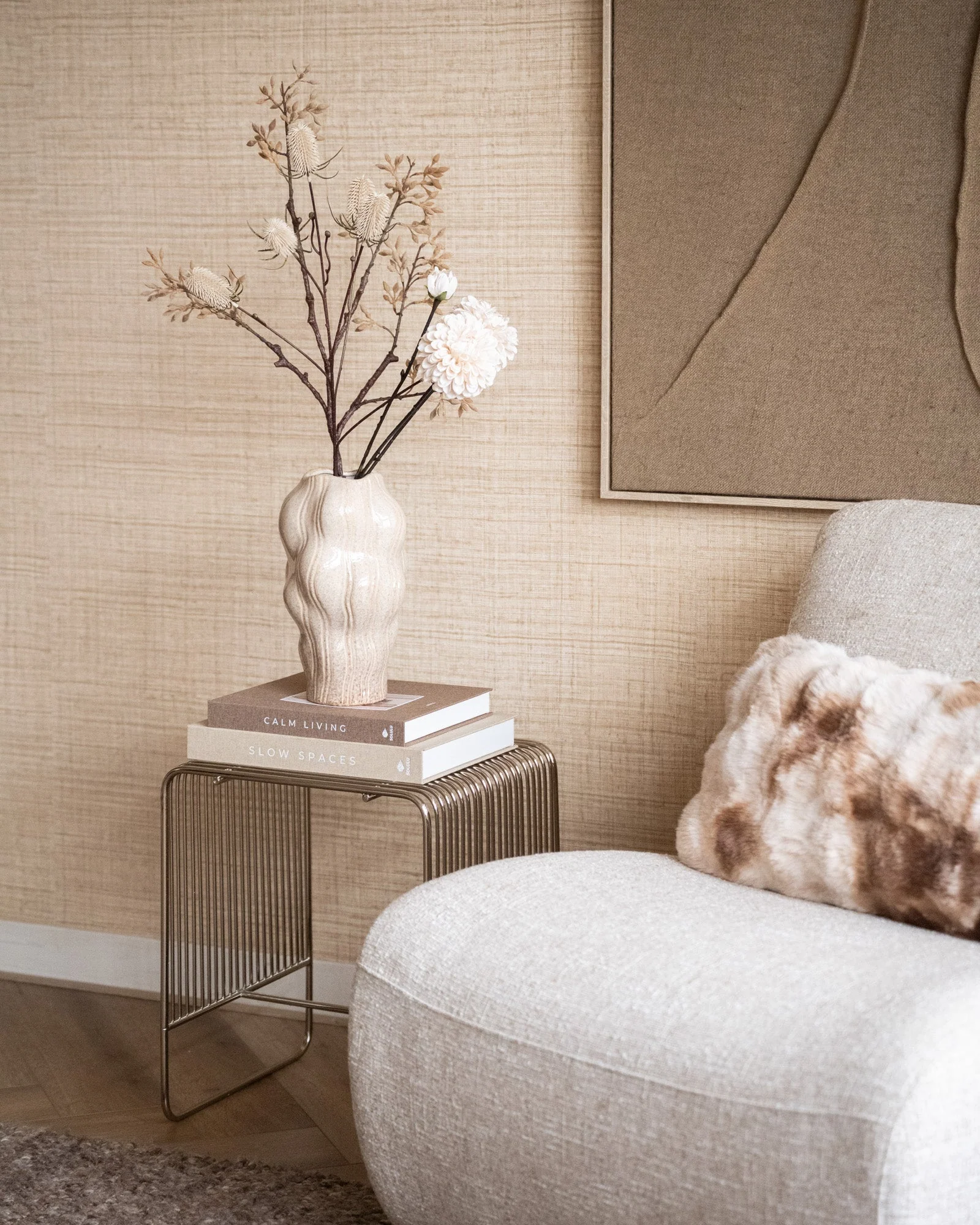 Deco Vaas Organisch Beige - Image 6