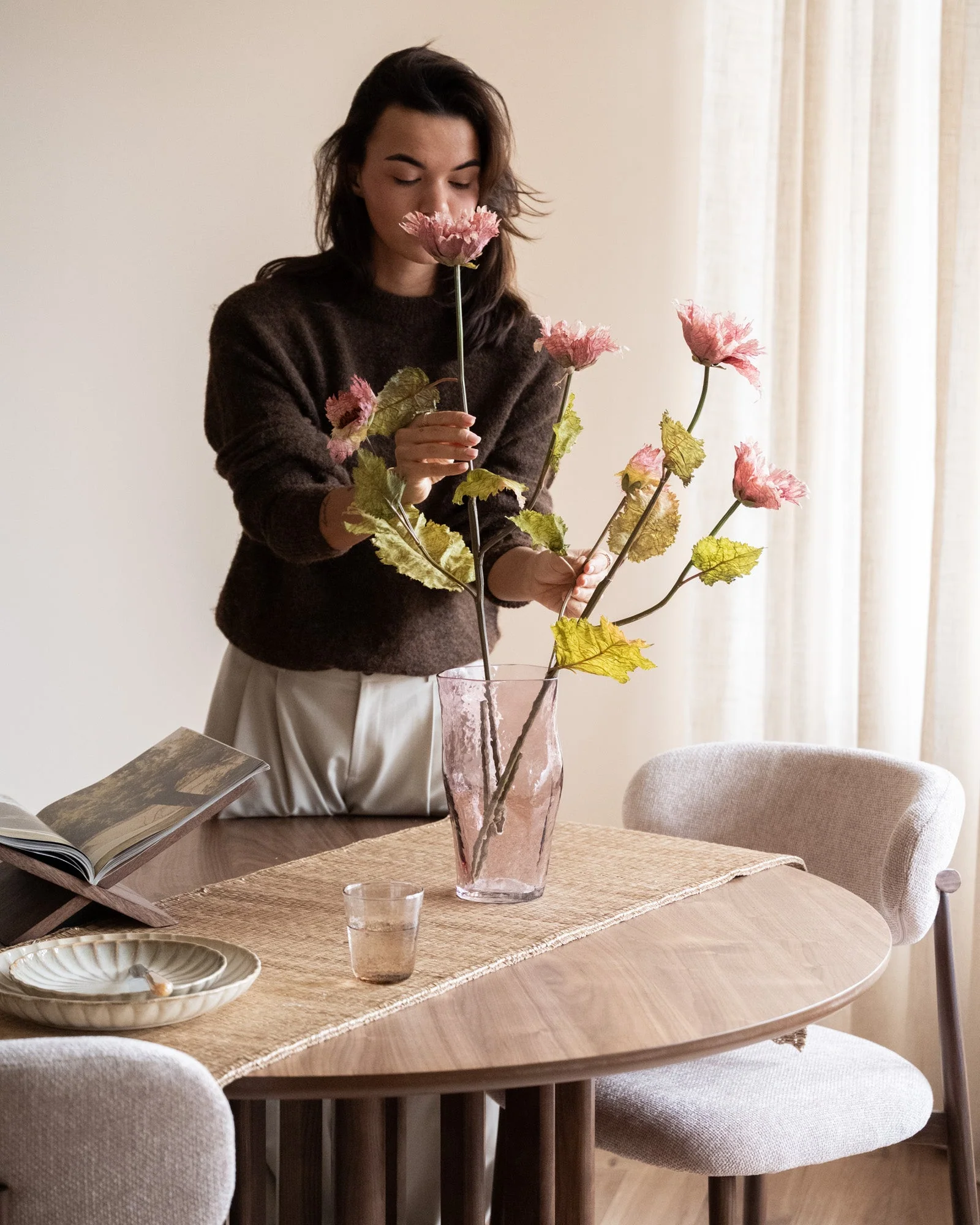 Bloomingville Kunstbloemen Chrysantemum Pink - Image 6