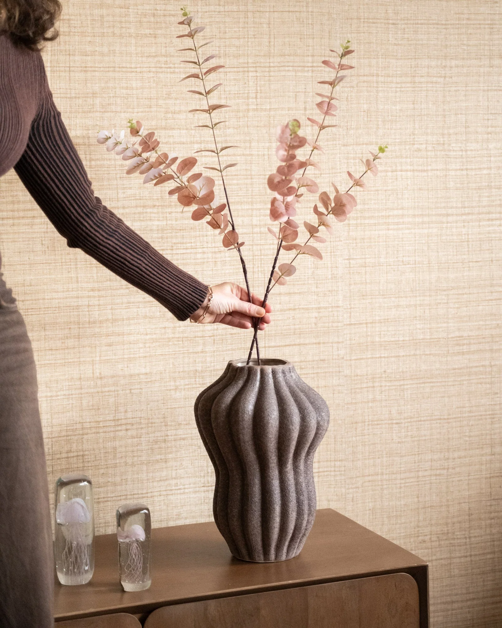 Kunstbloemen Eucalyptus Rosewood - Image 3