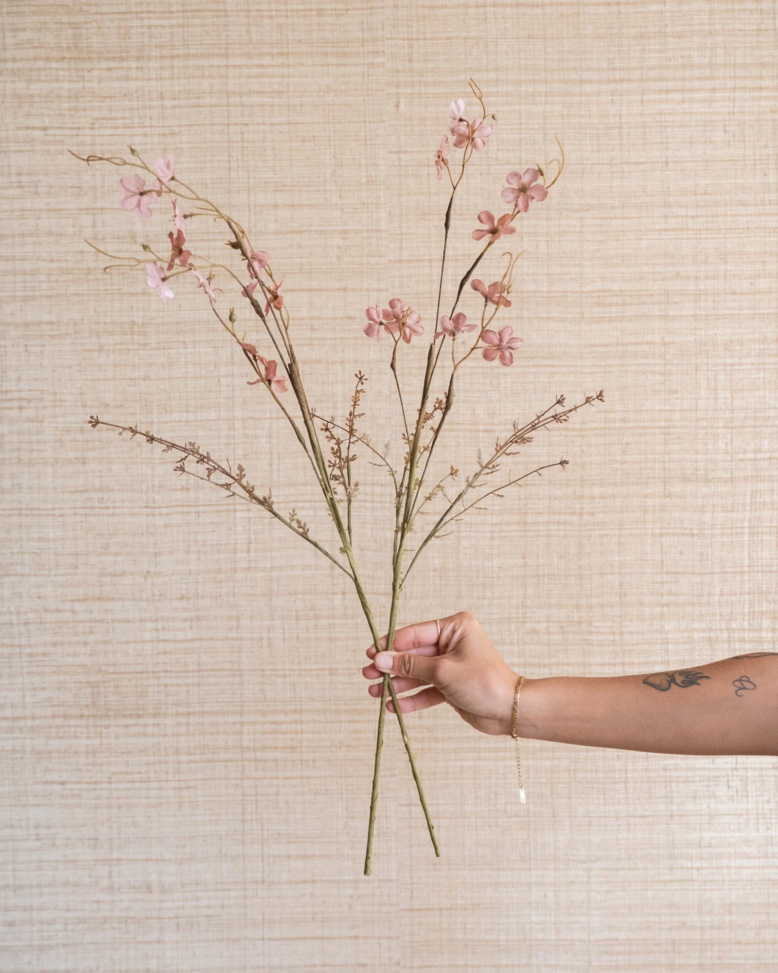 Kunstbloemen Field Bouquet Pink - Image 2