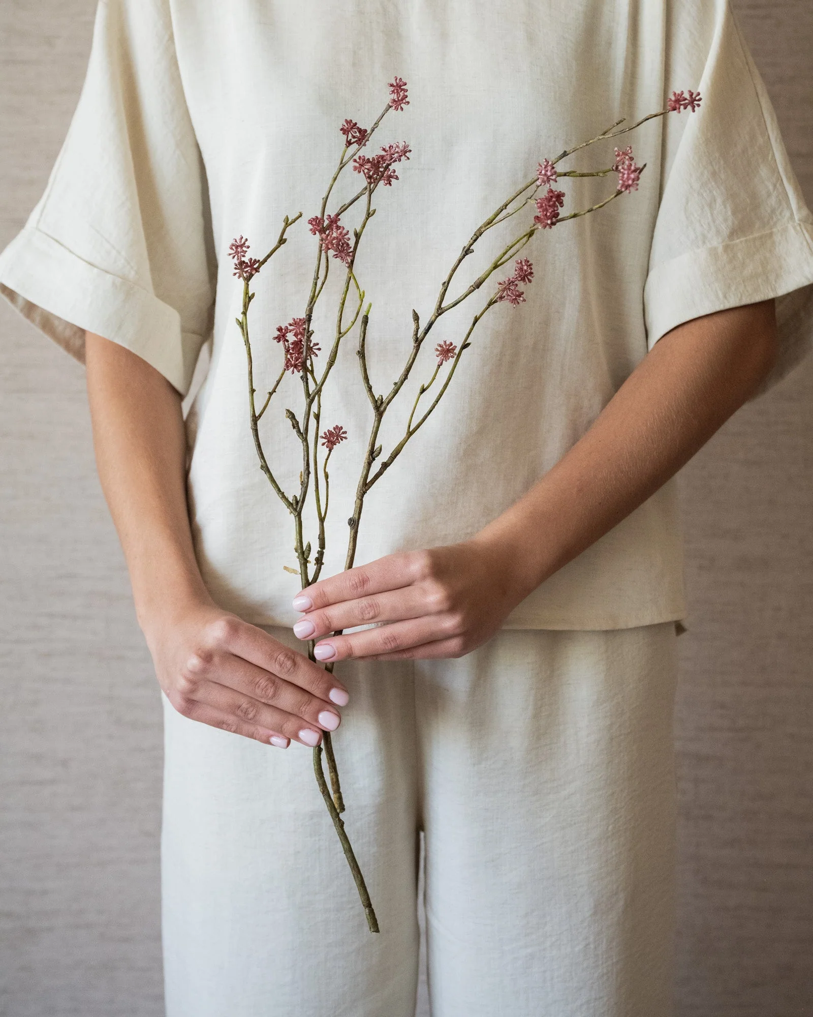 Kunstbloemen Rice Pink - Image 2