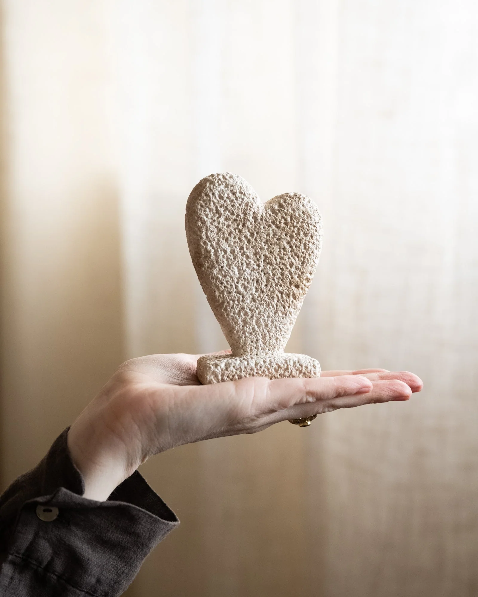 Ornament Heart Beige