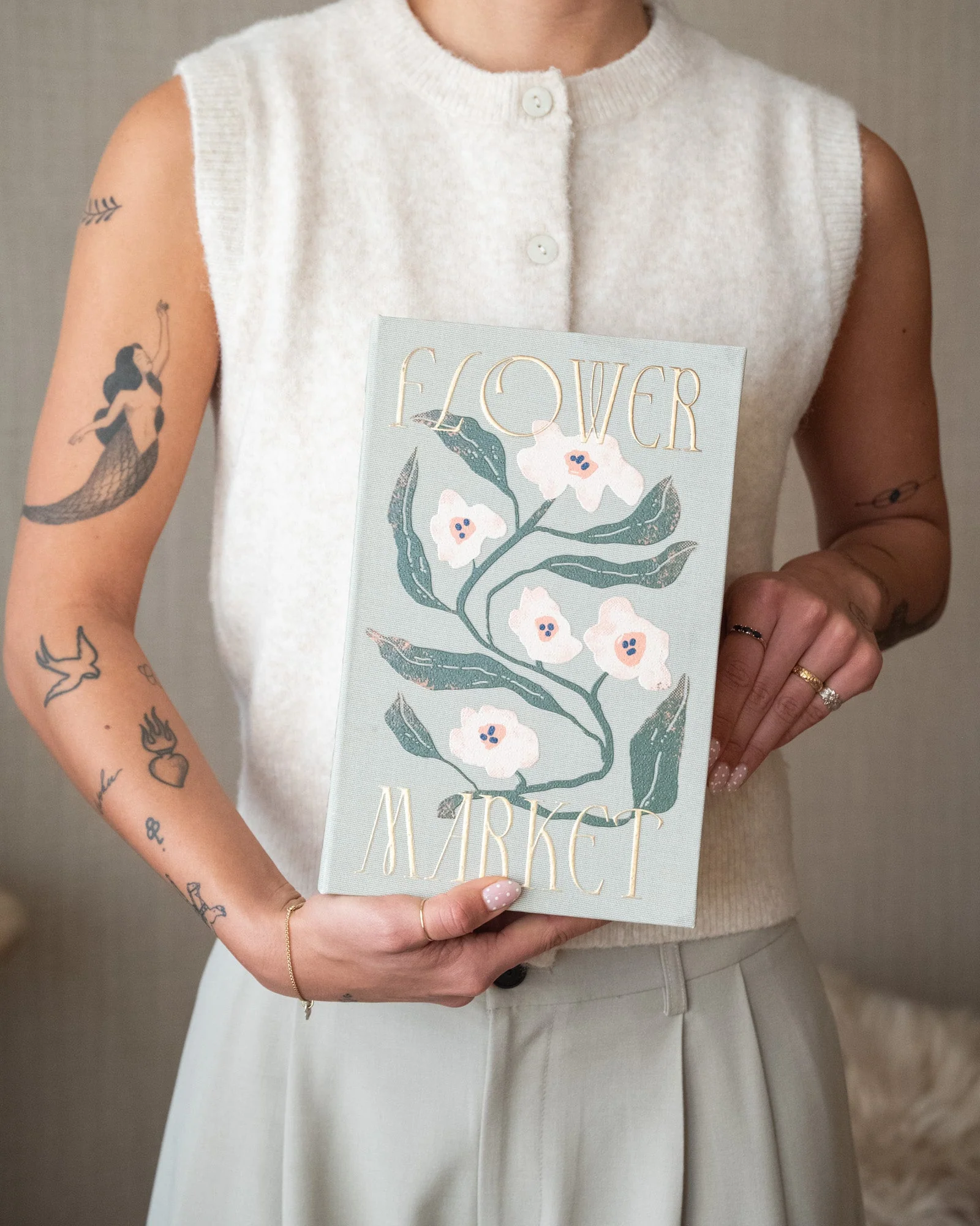 Storage Book Flower Green - Image 3