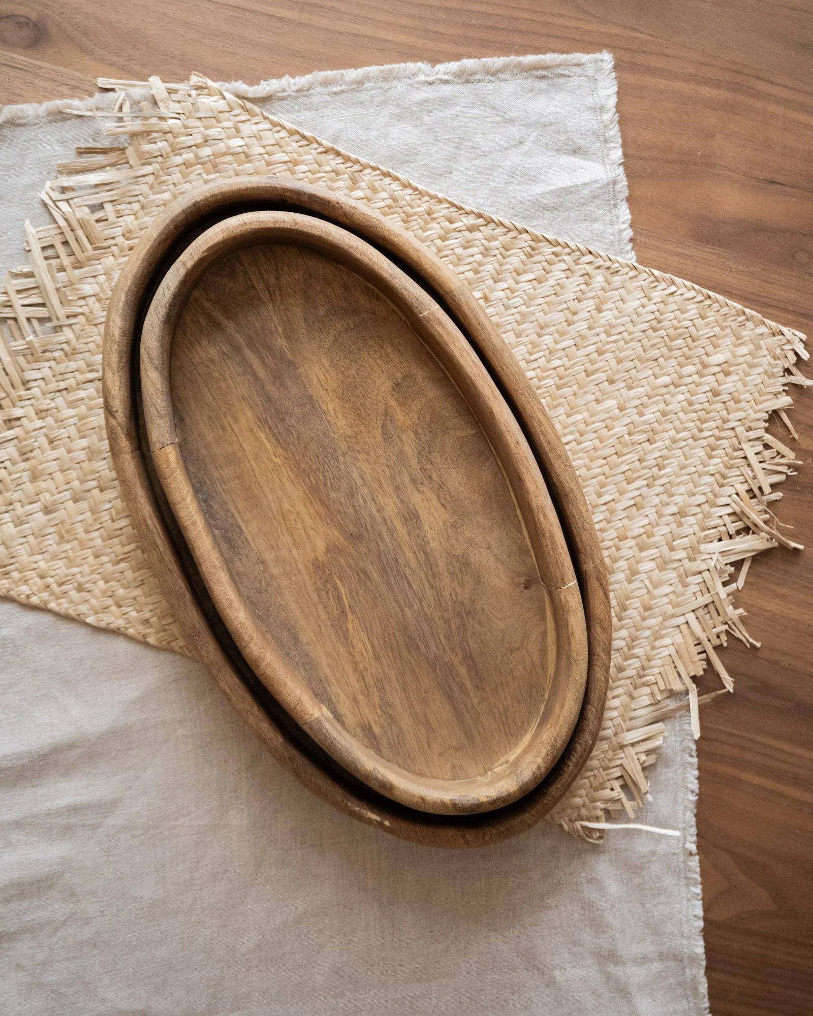 Dienblad Elise Ovaal Hout