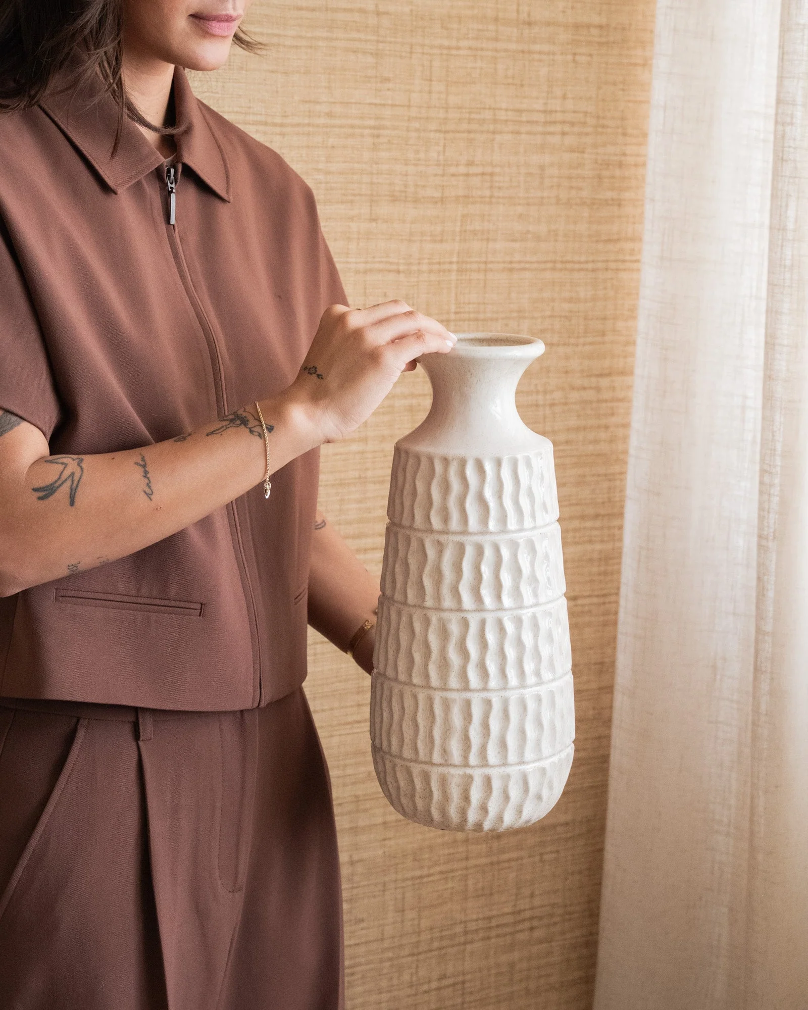 Deco Vaas Aztec Beige - Image 4