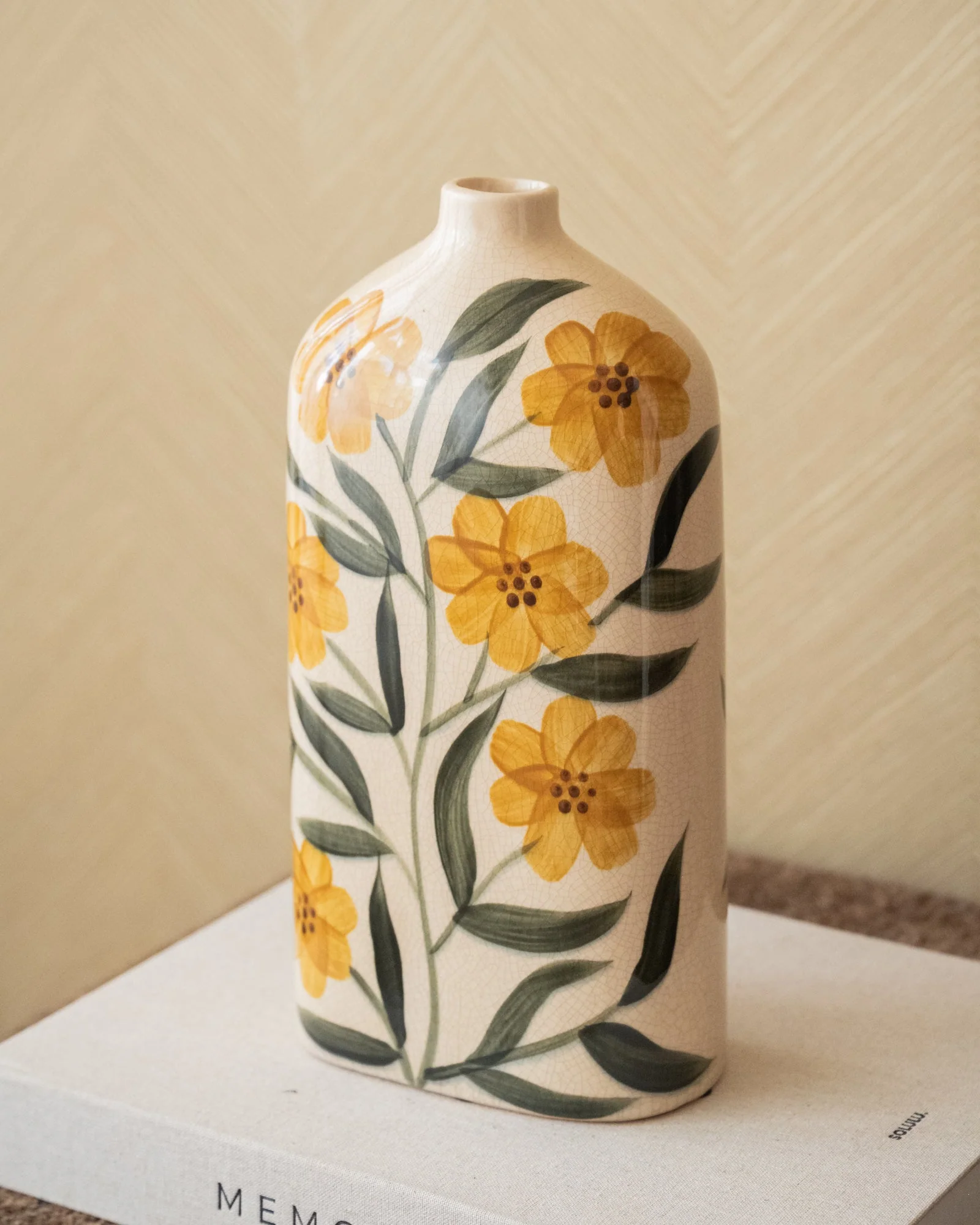 Hangeschilderde Deco Vaas Bloem Aurelia - Image 4