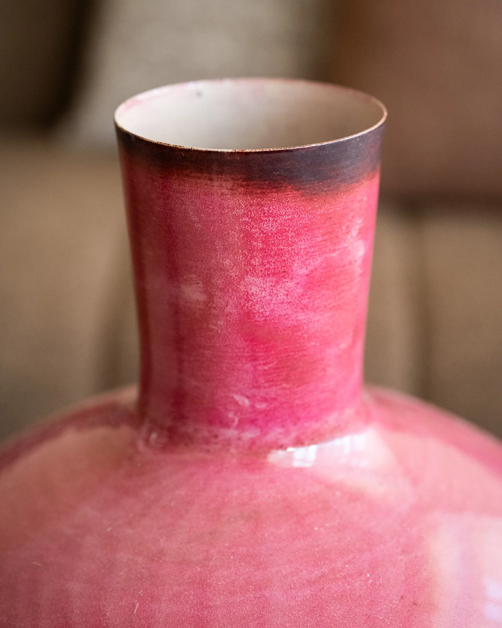 Grote Deco Vaas Metal Pink - Image 5