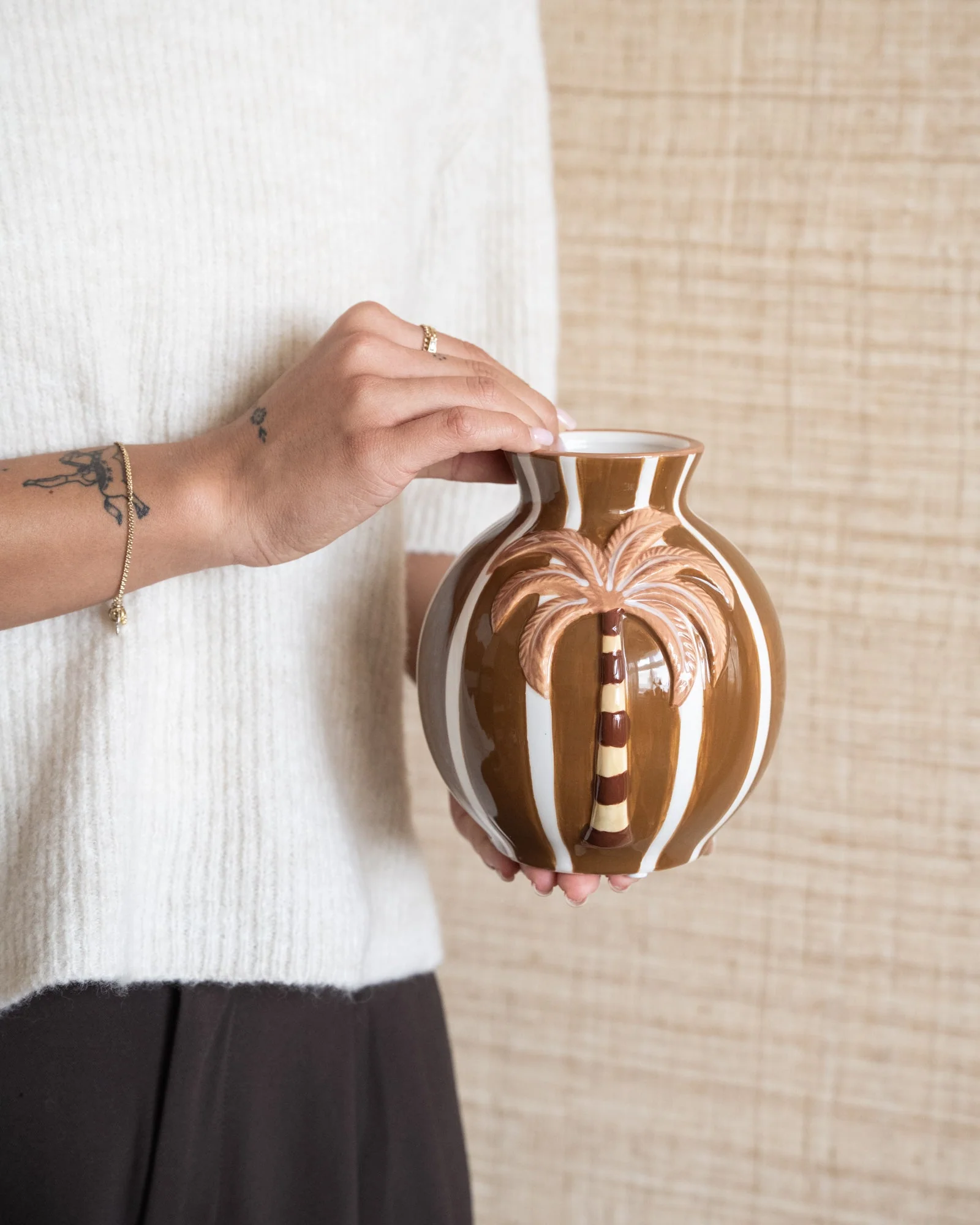 Deco Vase Paluna Brown - Image 2