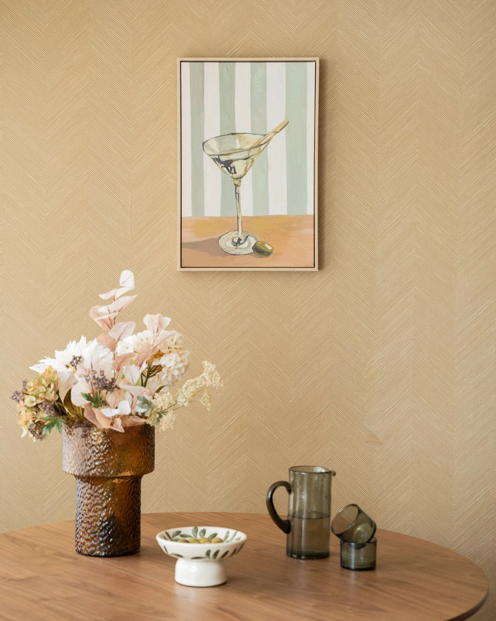 Wall Art Cocktail & Stripes - Image 2