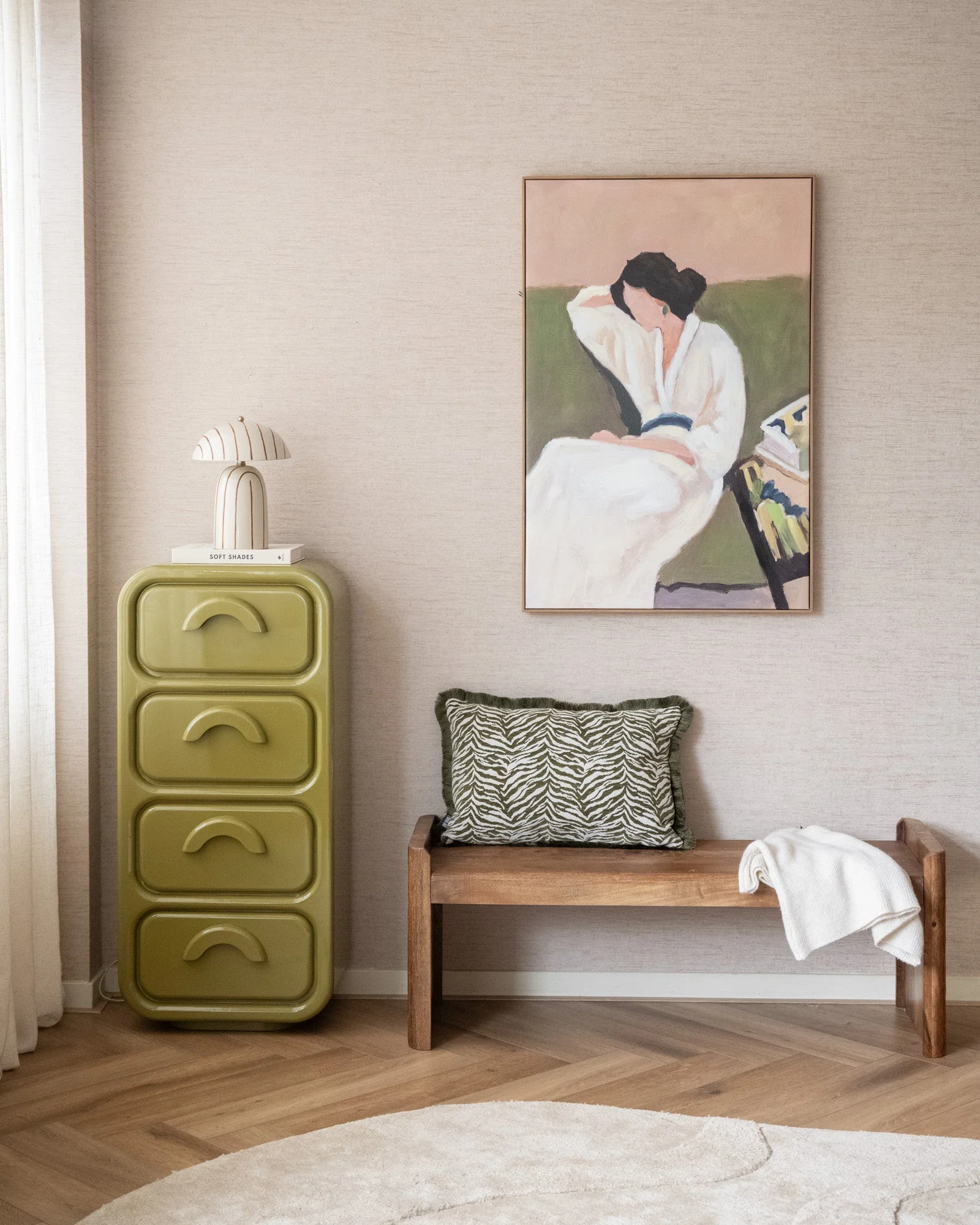 Groot Schilderij Meadow Muse - Image 3