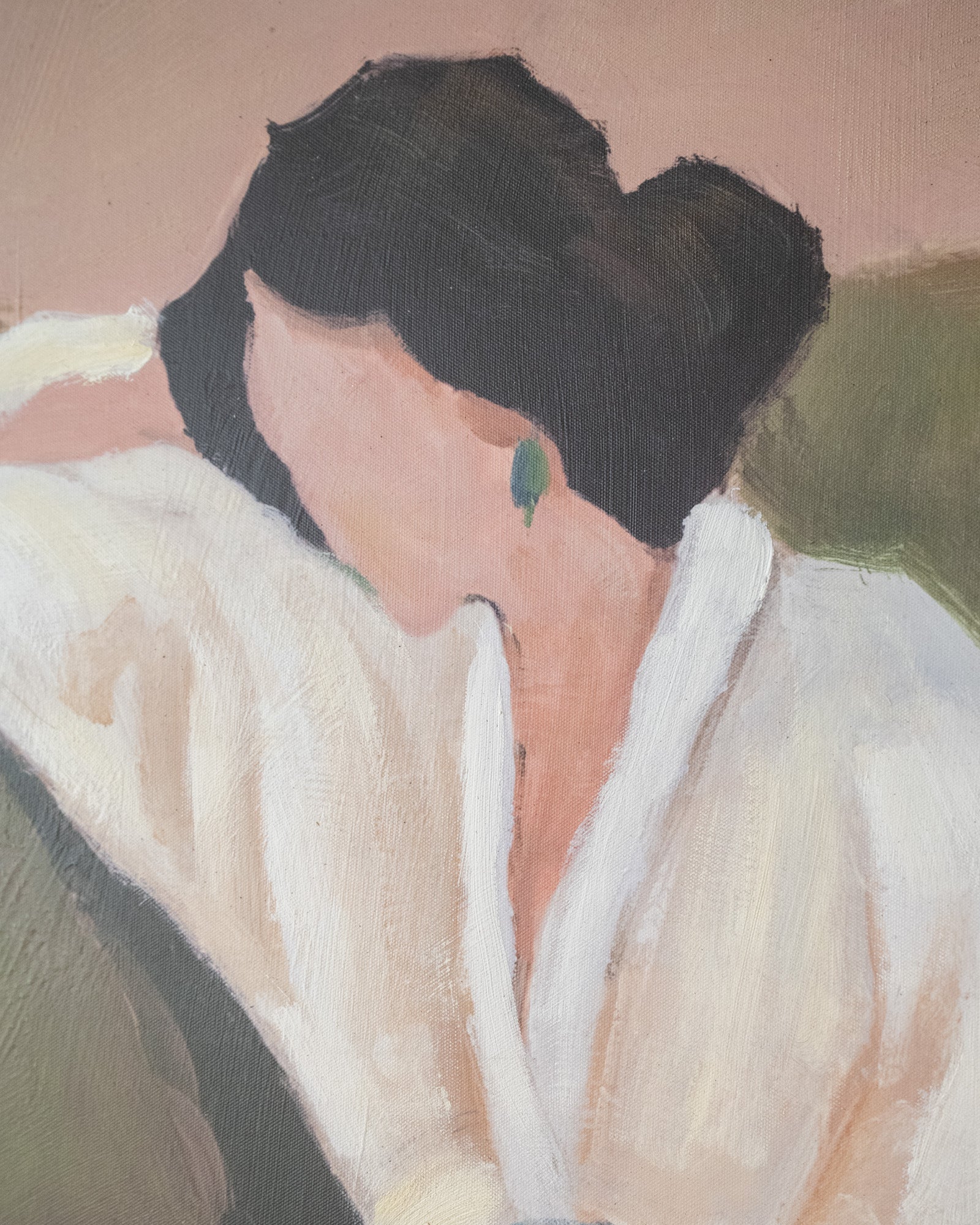 Groot Schilderij Meadow Muse - Image 5