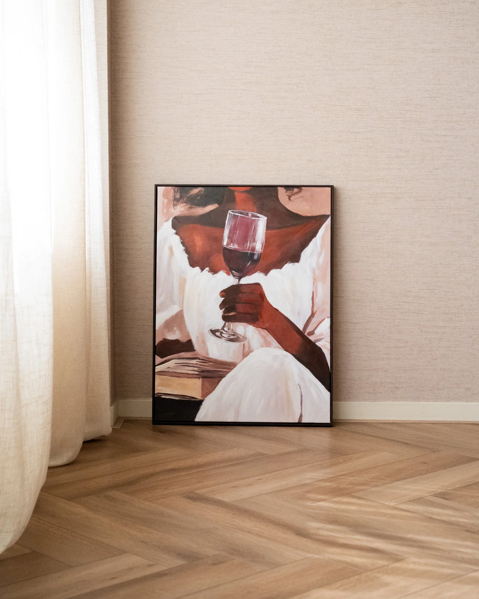 Schilderij Boek & Wijn - Image 5