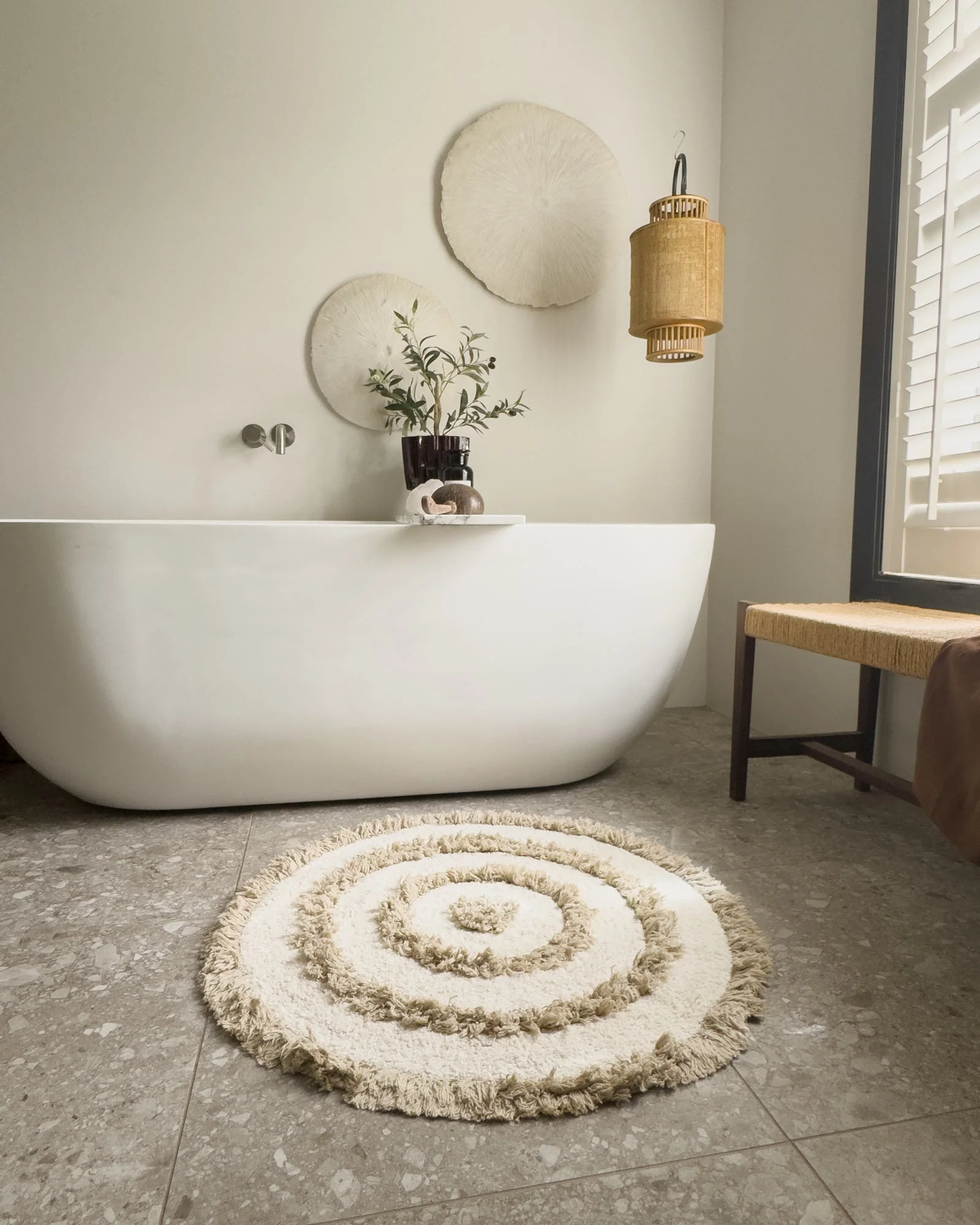 HKLIVING Badmat Rond