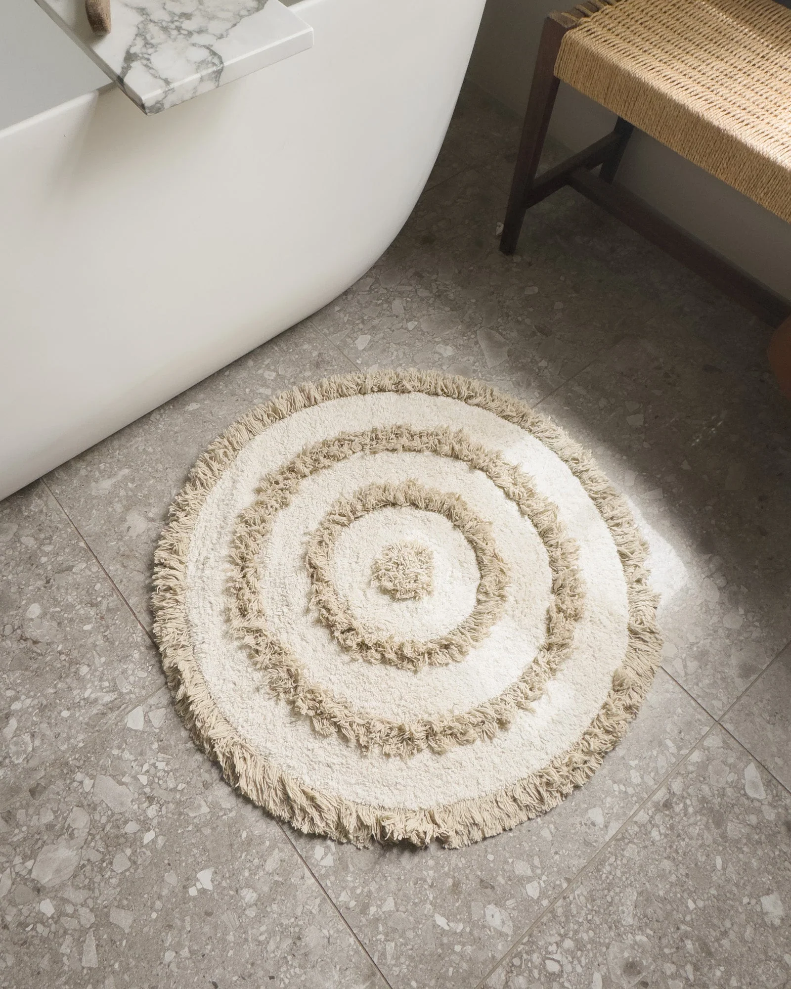 HKLIVING Badmat Rond - Image 3