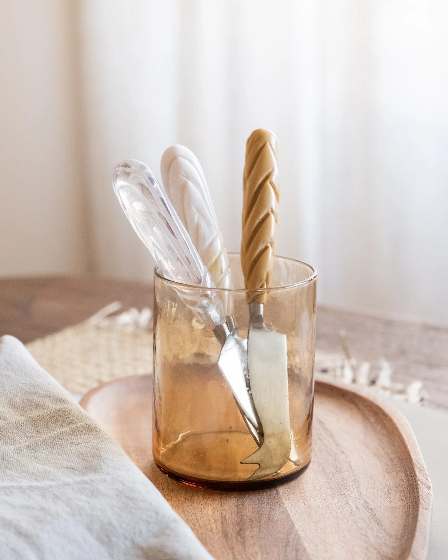 Set van 3 - HKLIVING Cheese Knives Tri Colore