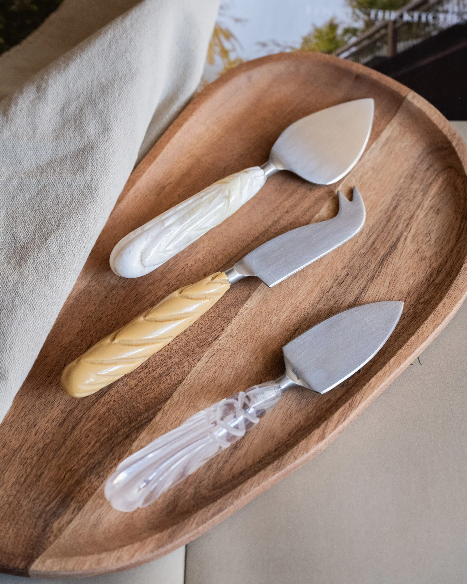 Set van 3 - HKLIVING Cheese Knives Tri Colore - Image 2