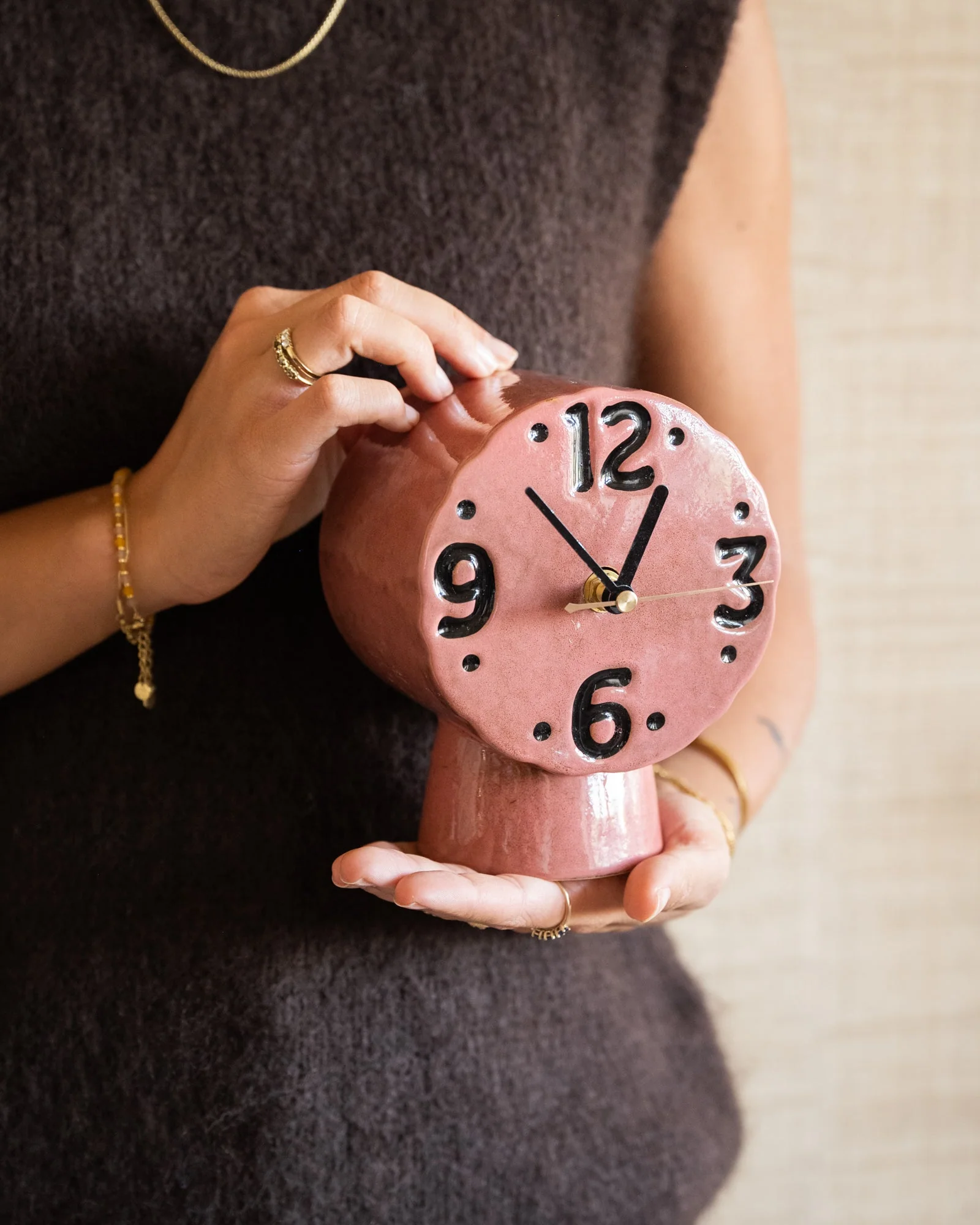 HKLIVING Clock Retro Pink - Image 6
