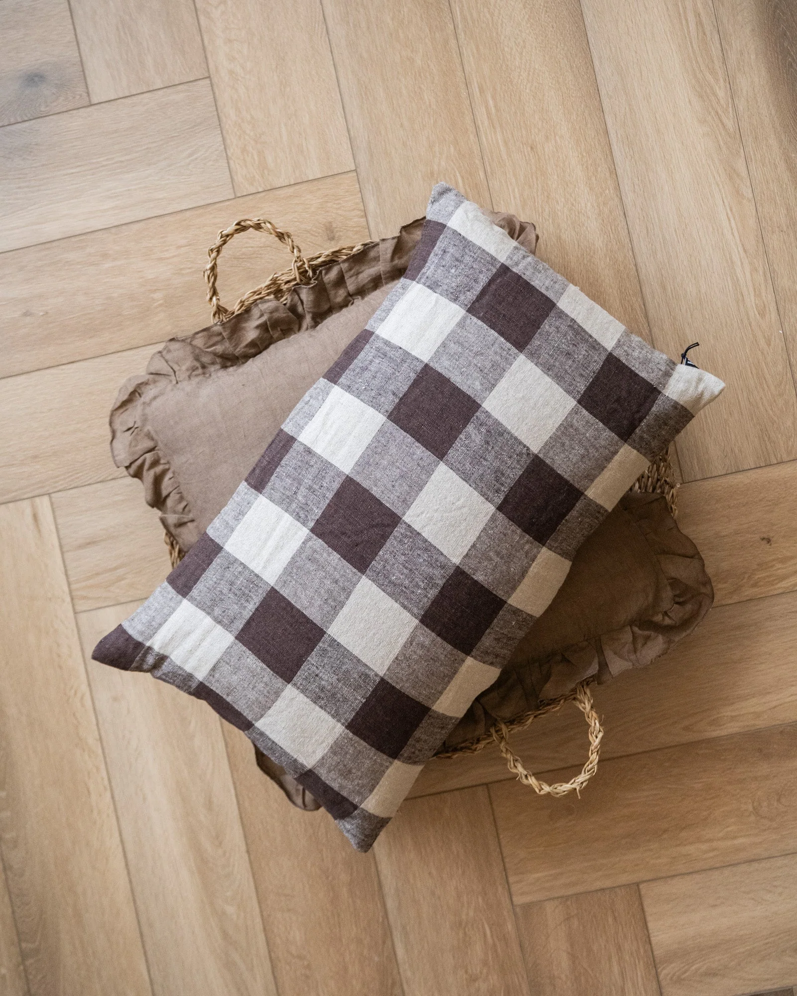 HKLIVING Cushion Vineyard Woven Linen - Image 5