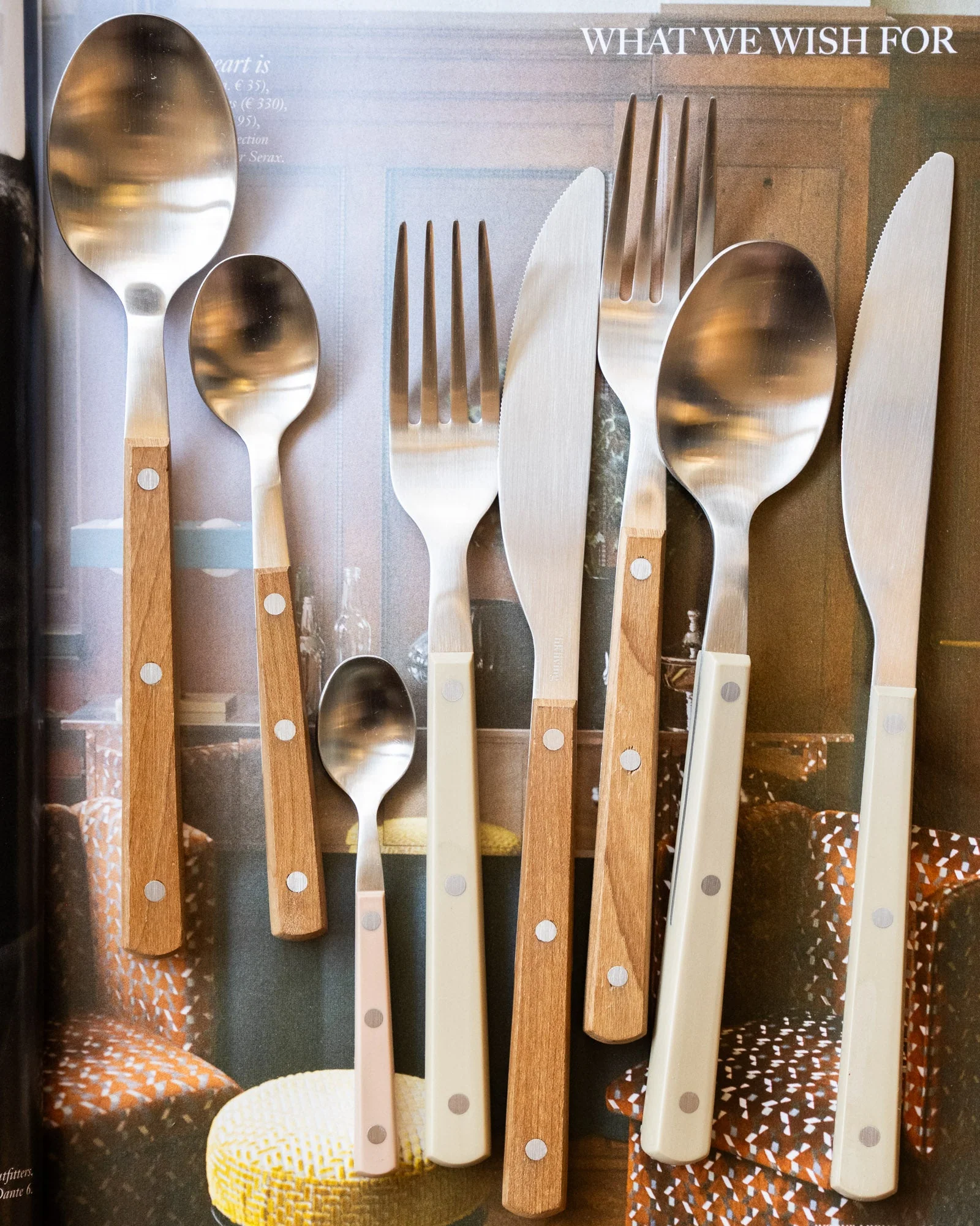 Set van 16 - HKLIVING Cutlery Set Wood - Image 3