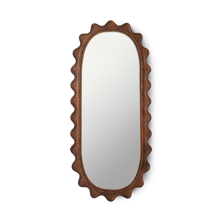 HKLIVING Large Spiegel Dark Wood - Image 8