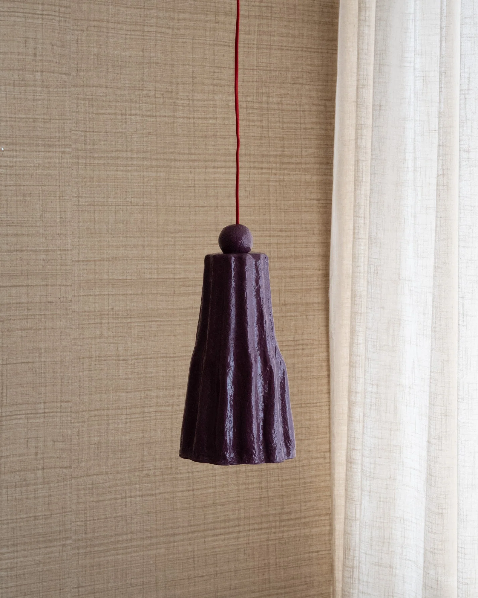 HKLIVING Hanglamp Flow Aubergine - Image 5