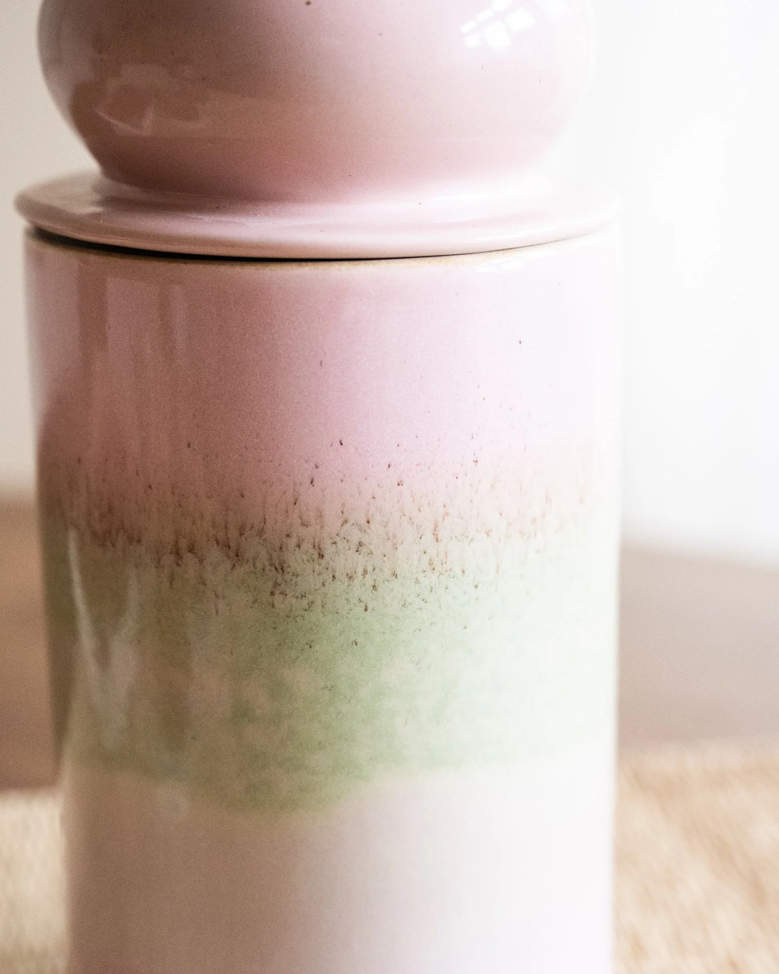 HKLIVING Storage Jar Glaze Pink - Image 4